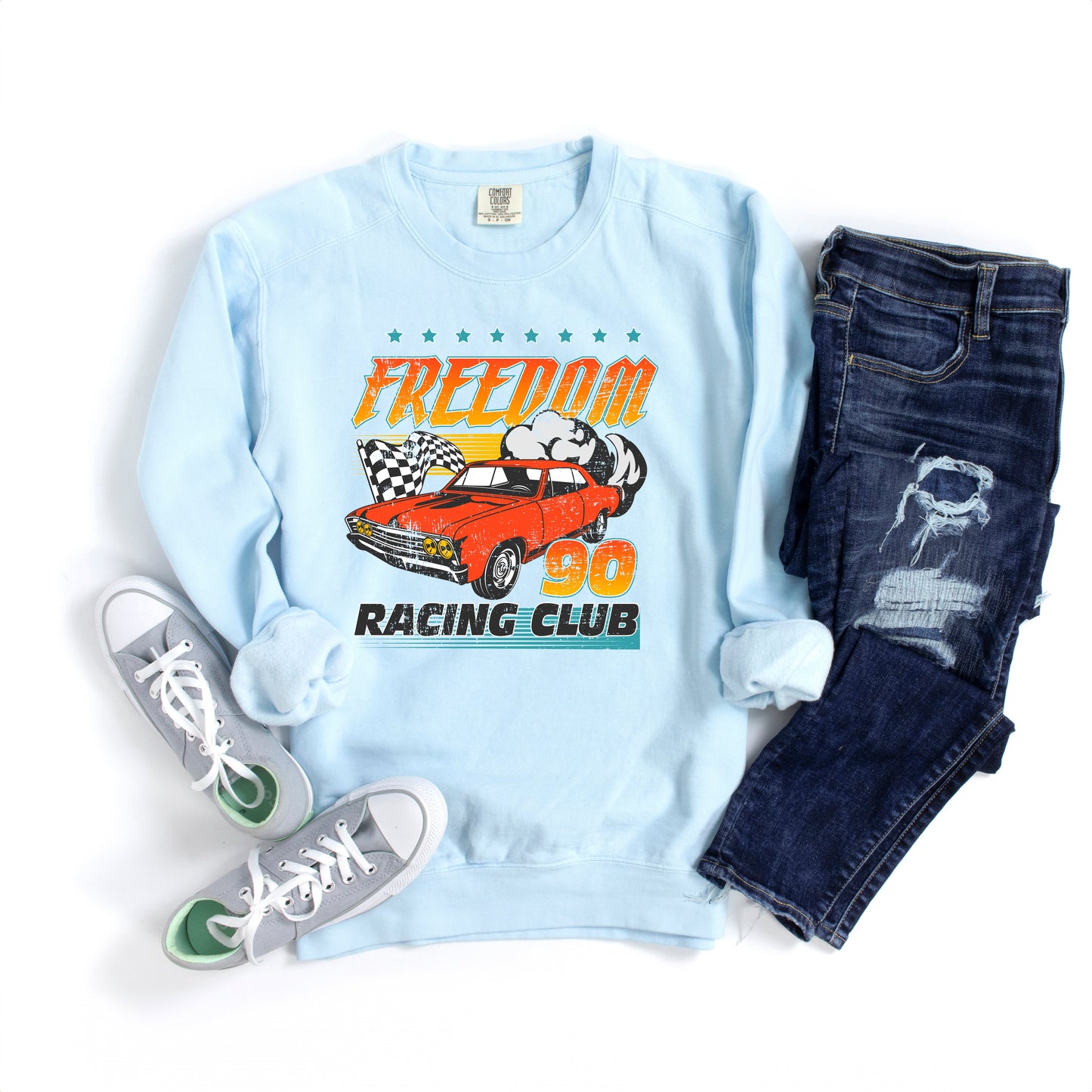 Freedom Racing Club | Garment Dyed Sweatshirt