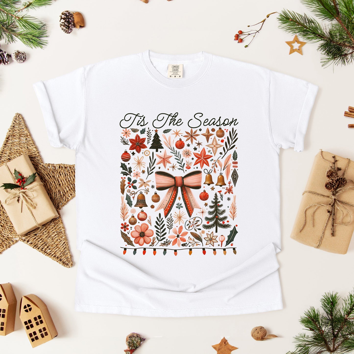 Tis The Season Coquette| Garment Dyed Tee