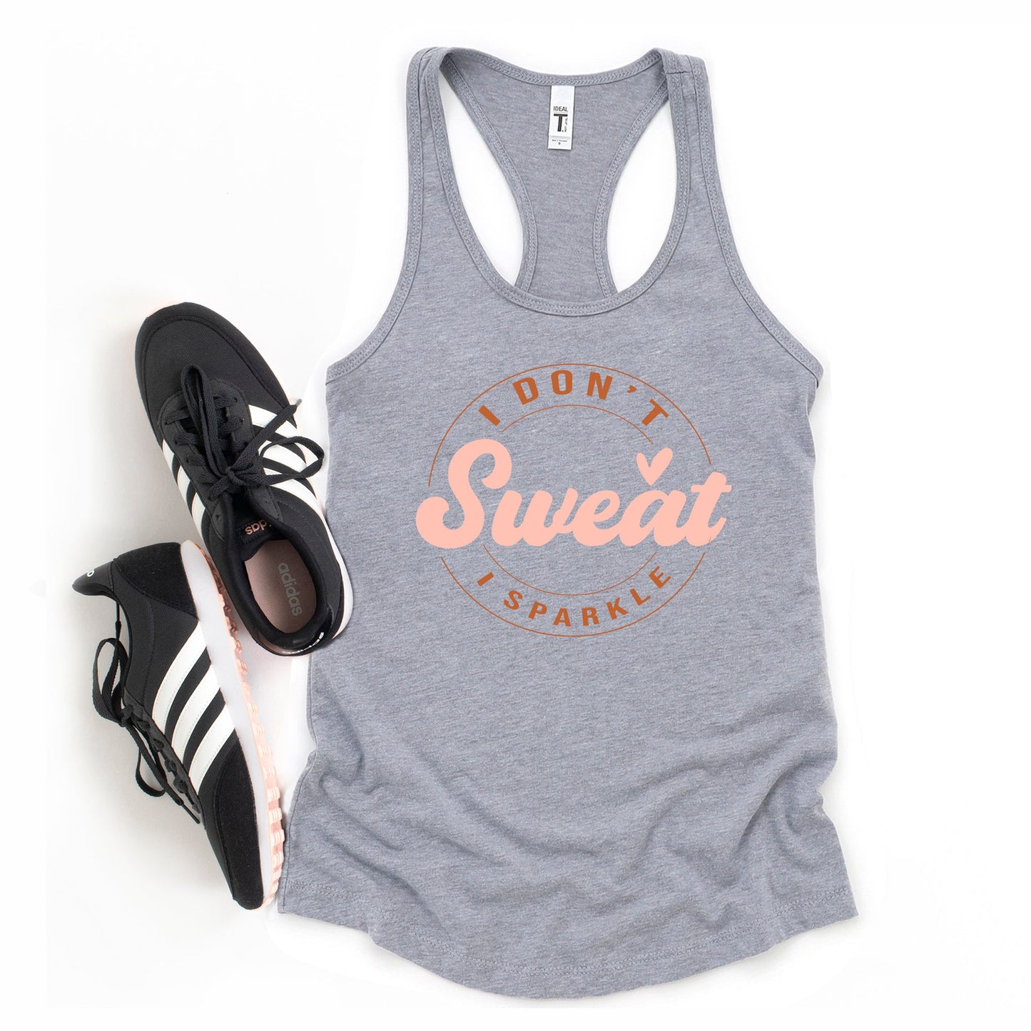 I Don't Sweat I Sparkle Circle | Racerback Tank