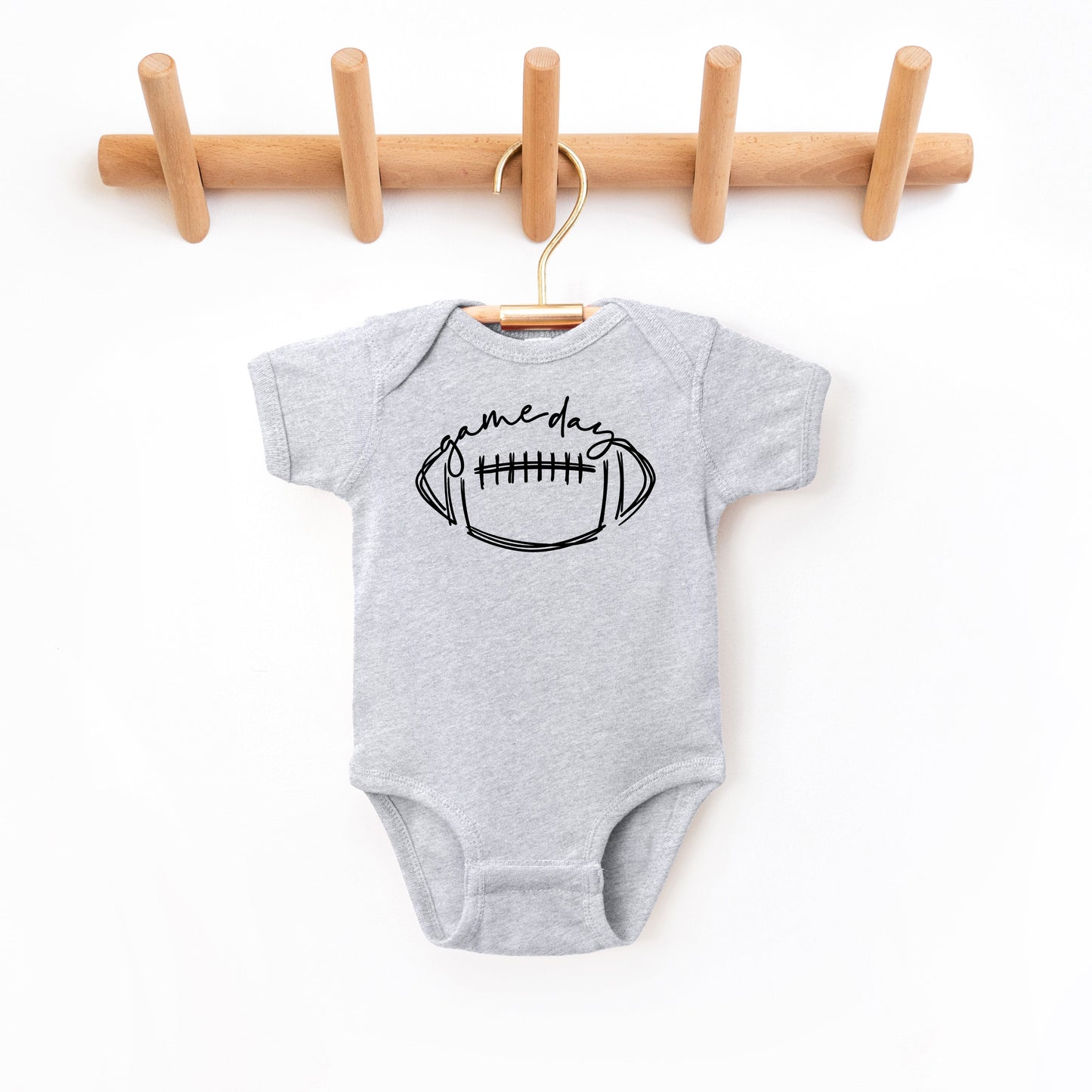 Football Game Day | Baby Graphic Short Sleeve Bodysuit