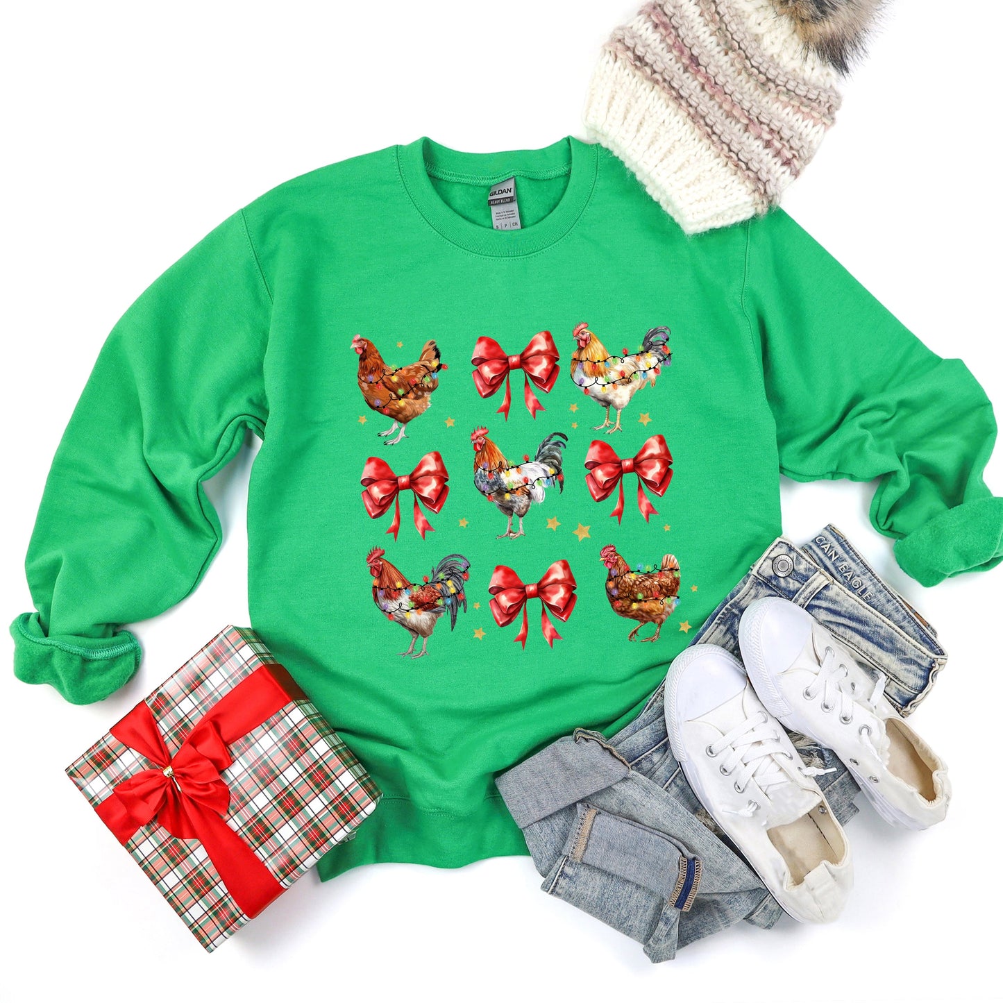 Coquette Christmas Chicken | Sweatshirt