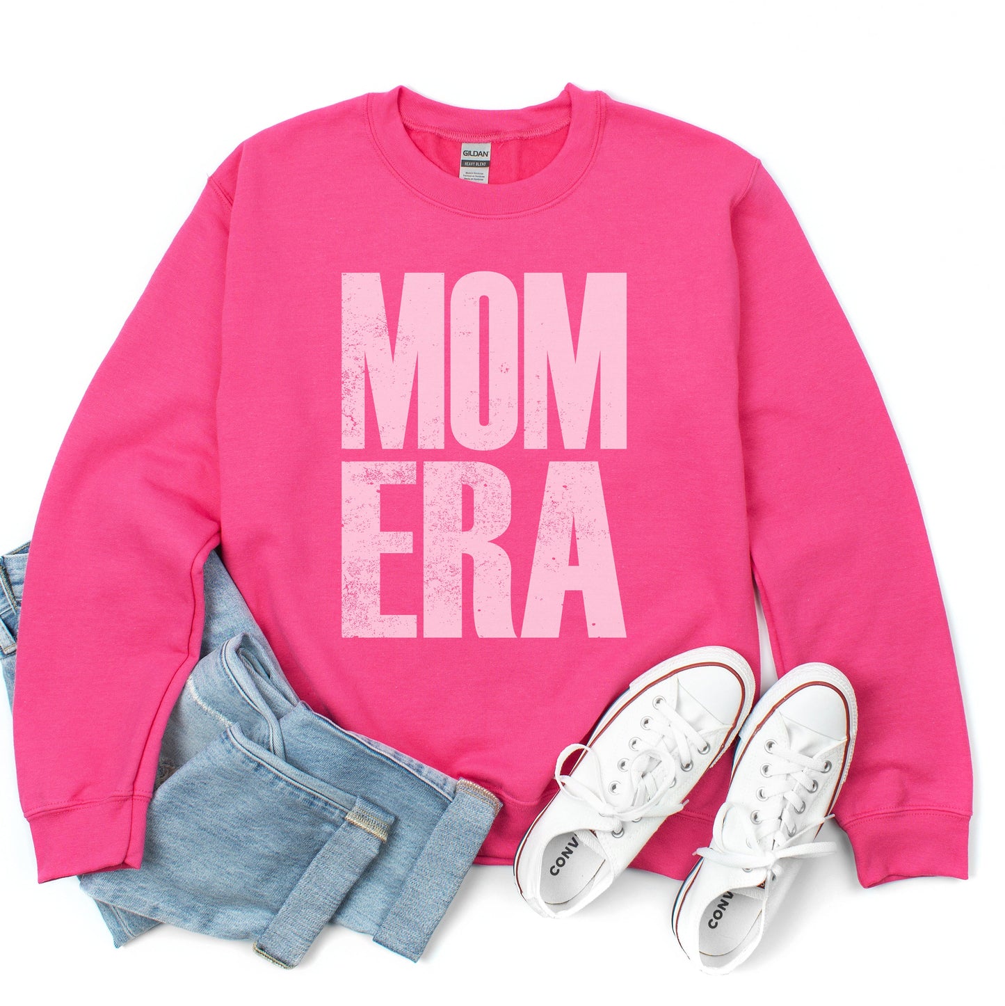 Mom Era Distressed | Sweatshirt