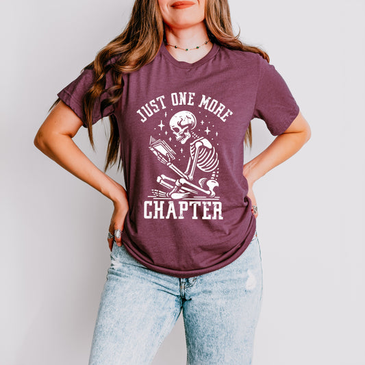 One More Chapter Skeleton | Short Sleeve Crew Neck