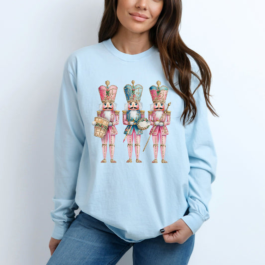 Nutcracker Pink | Garment Dyed Long Sleeve