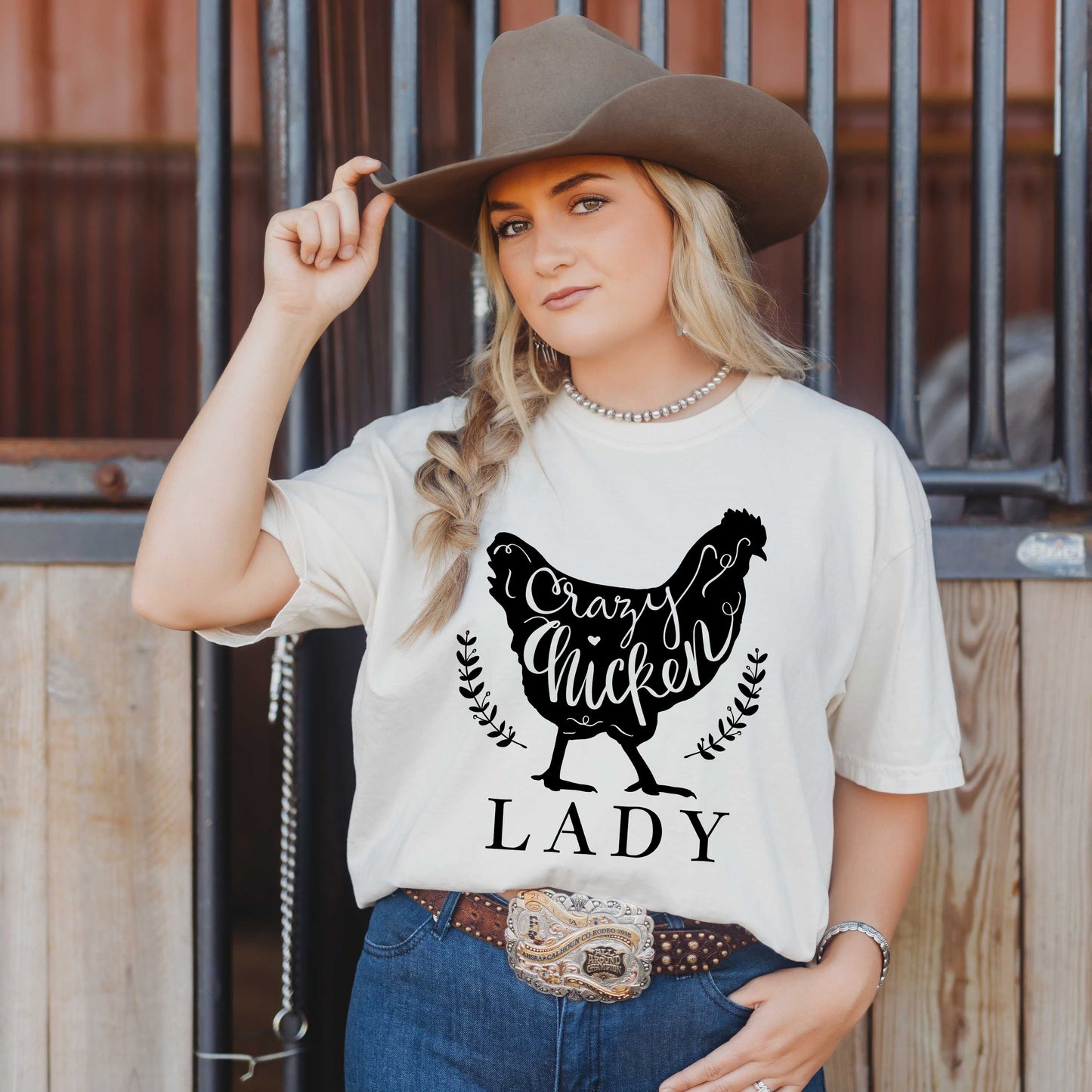Crazy Chicken Lady | Garment Dyed Tee