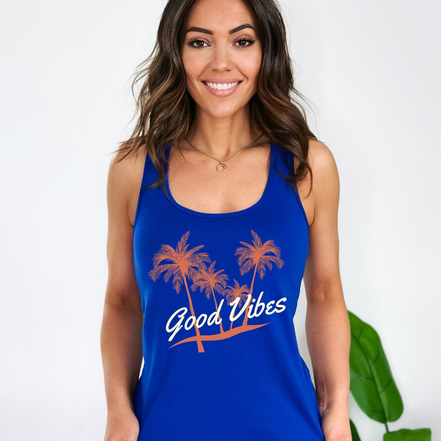 Good Vibes Palm Trees | Racerback Tank