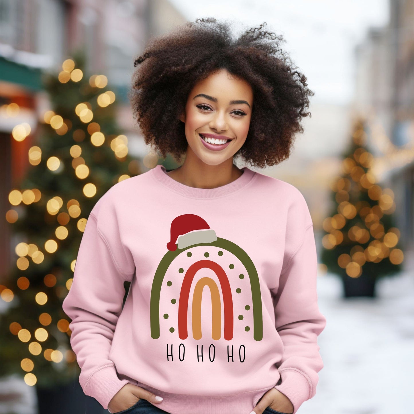 Boho Ho Ho Ho Rainbow | Sweatshirt