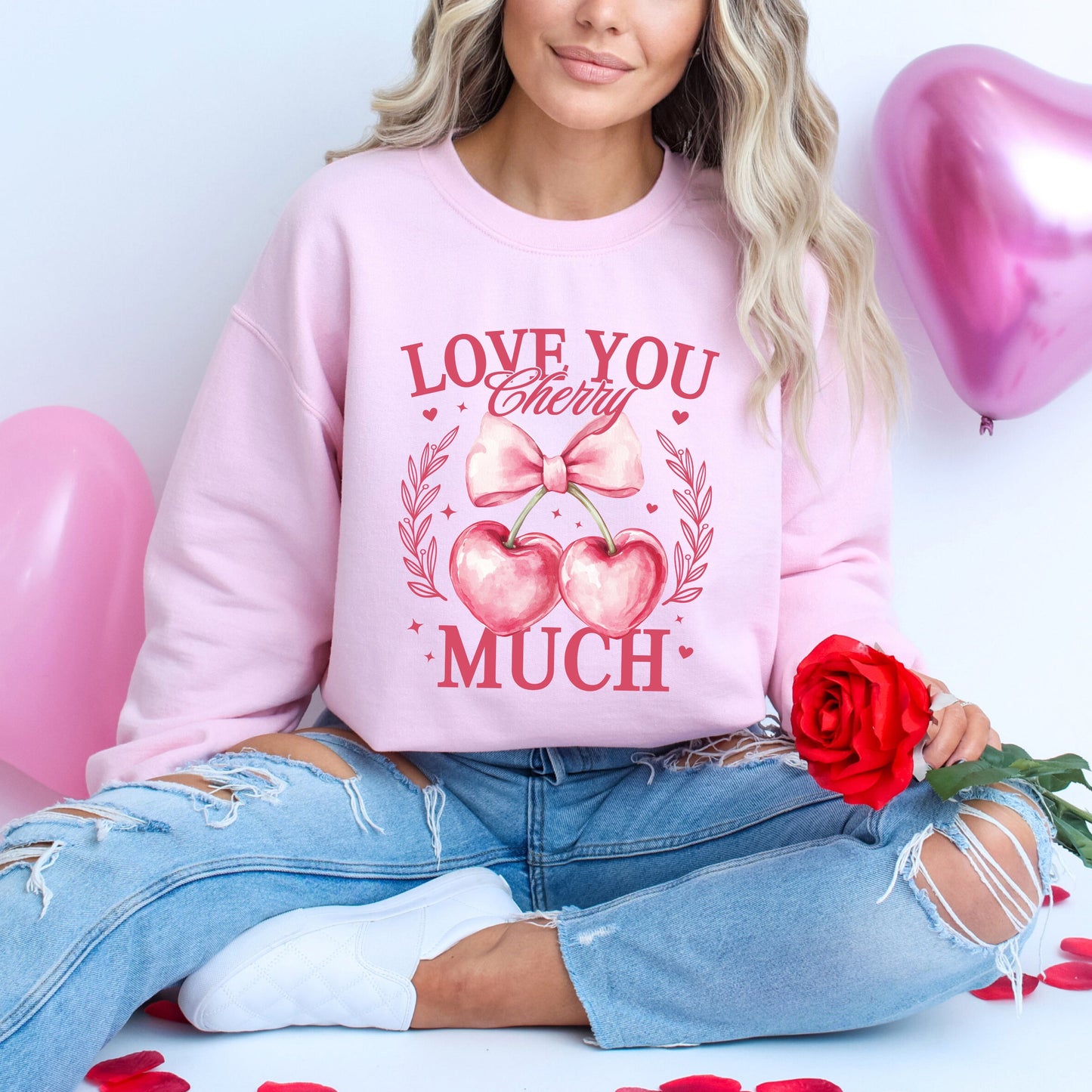 Coquette Cherry Much | Sweatshirt