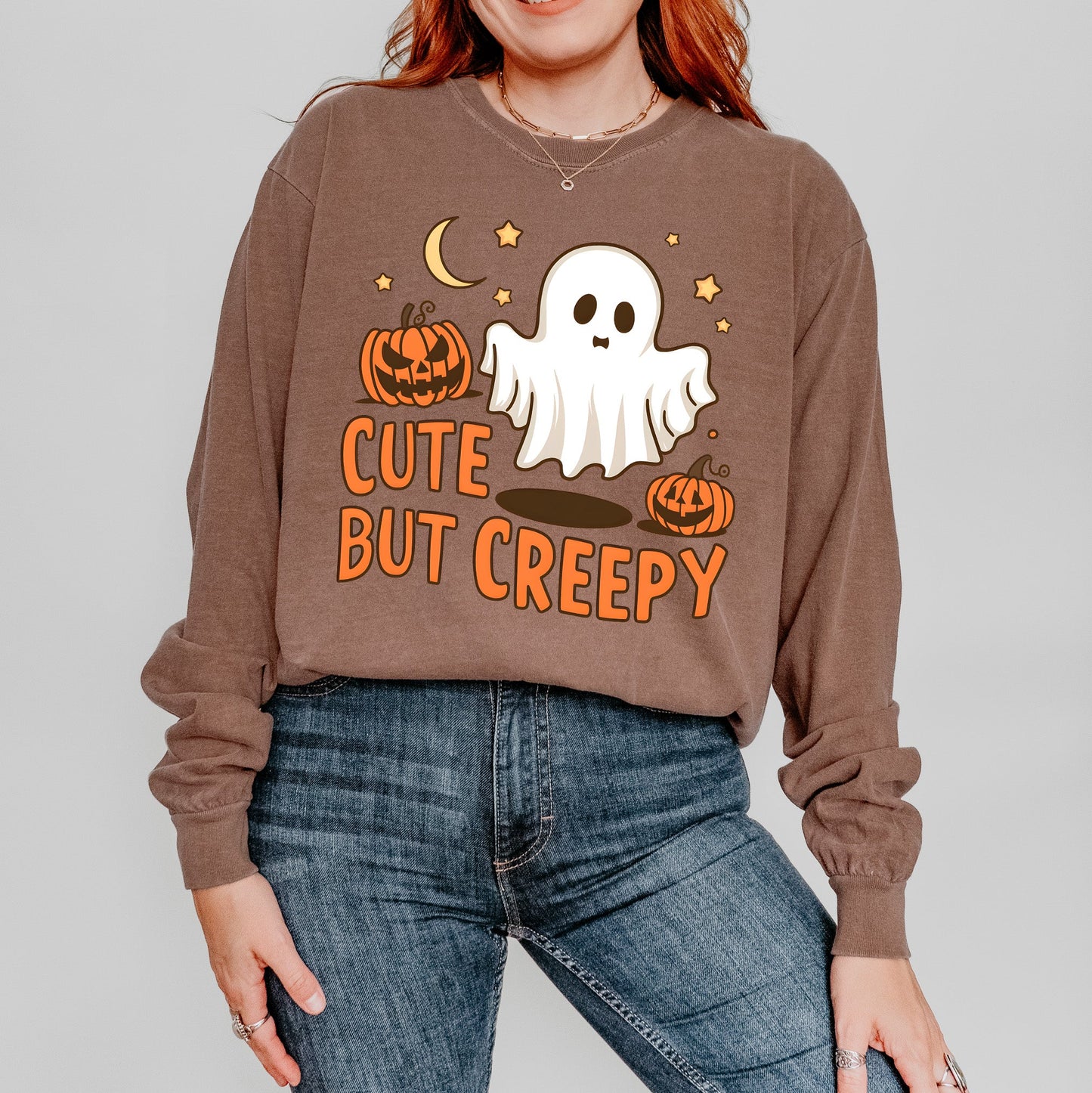 Cute But Creepy | Garment Dyed Long Sleeve