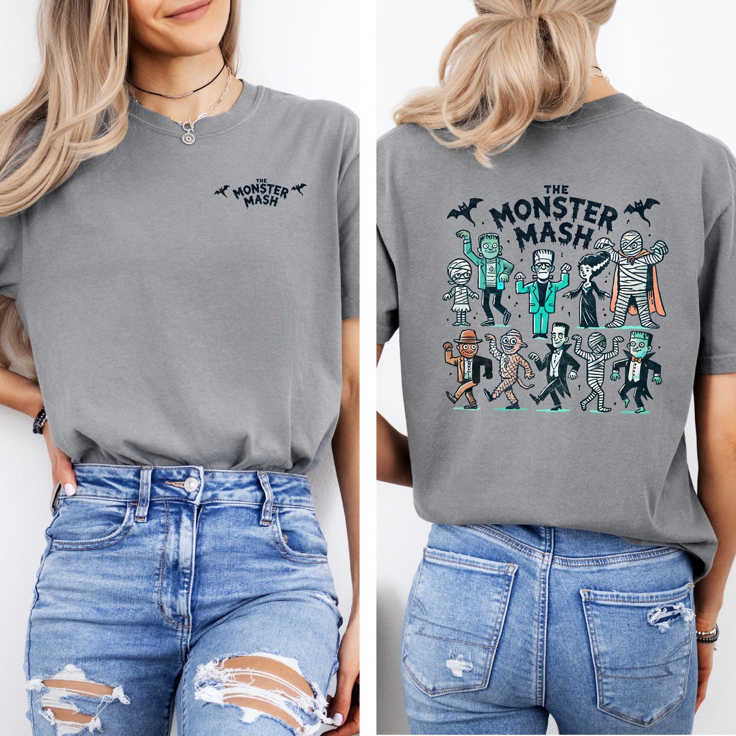 Monster Mash | Front and Back Garment Dyed Short Sleeve Tee