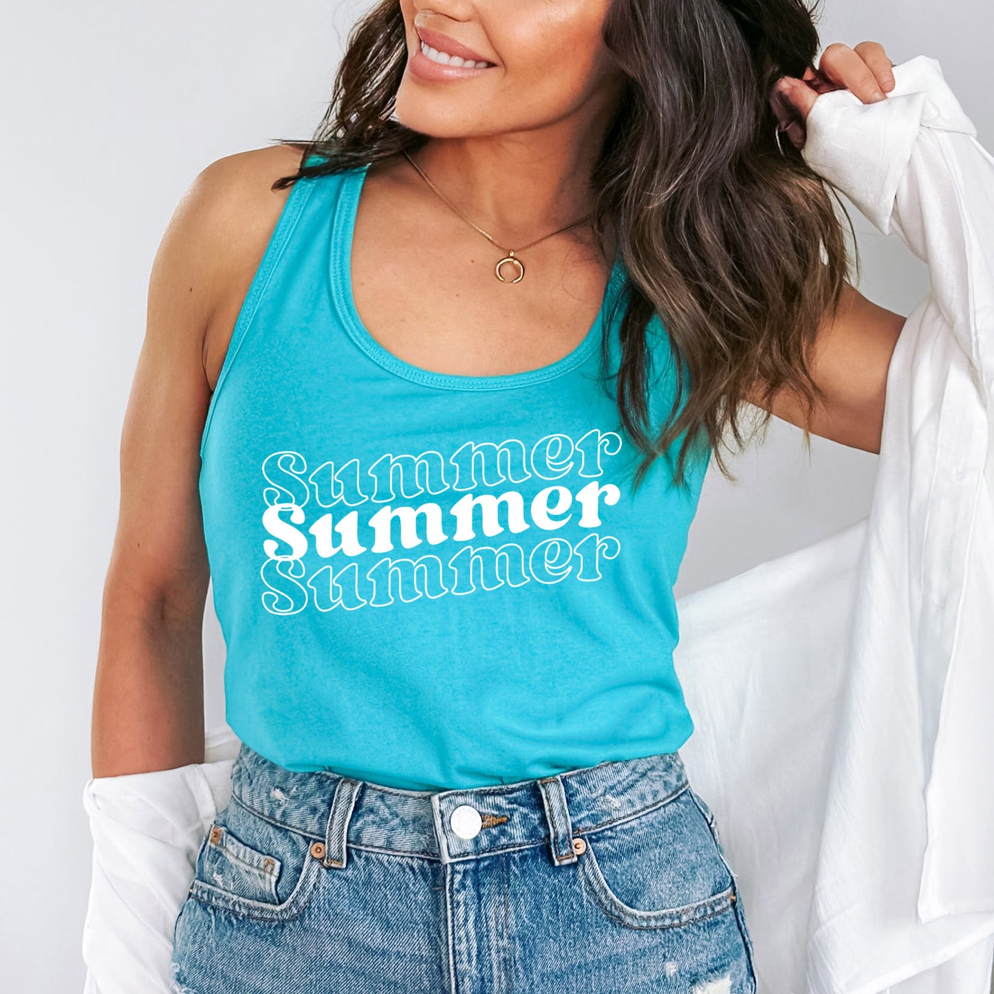 Summer Stacked | Racerback Tank