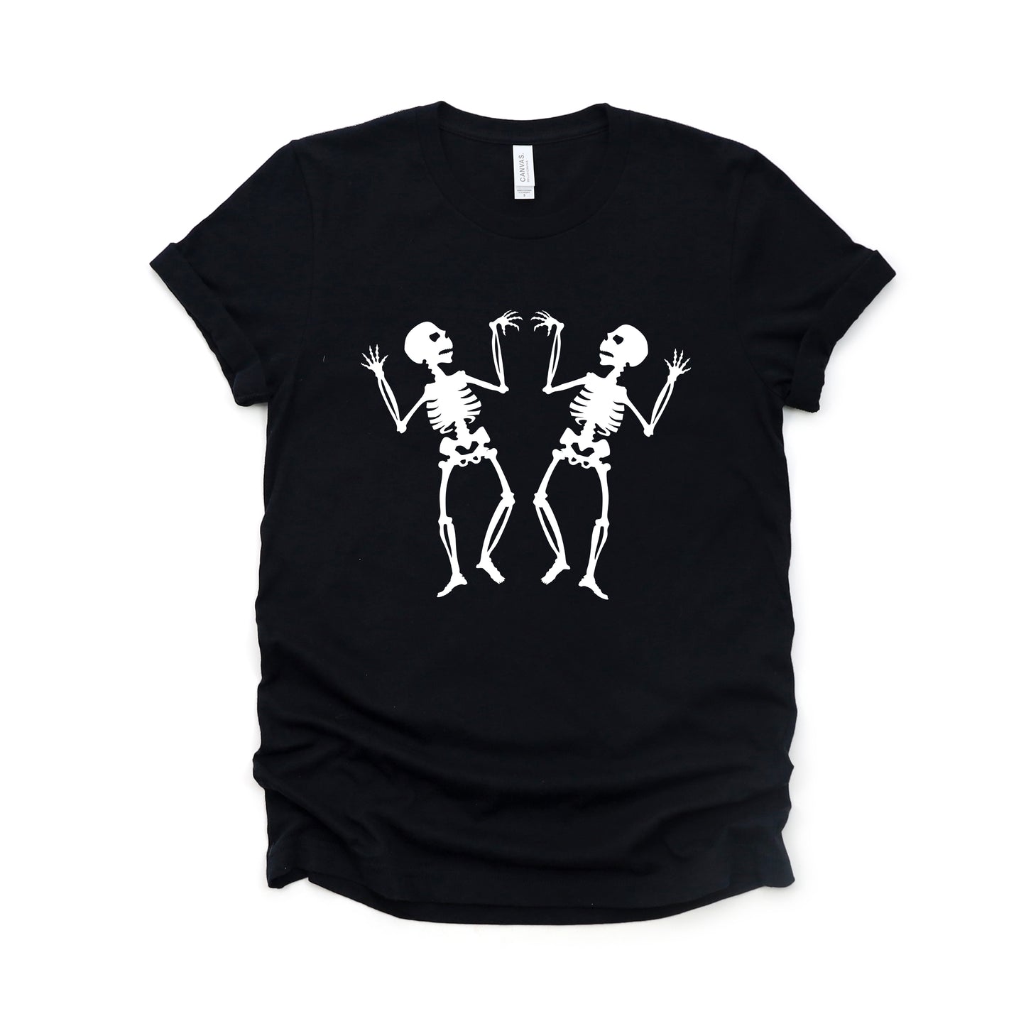 Two Dancing Skeletons | Short Sleeve Crew Neck