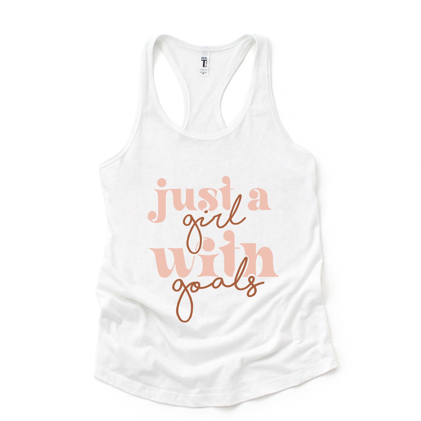 Just A Girl With Goals | Racerback Tank