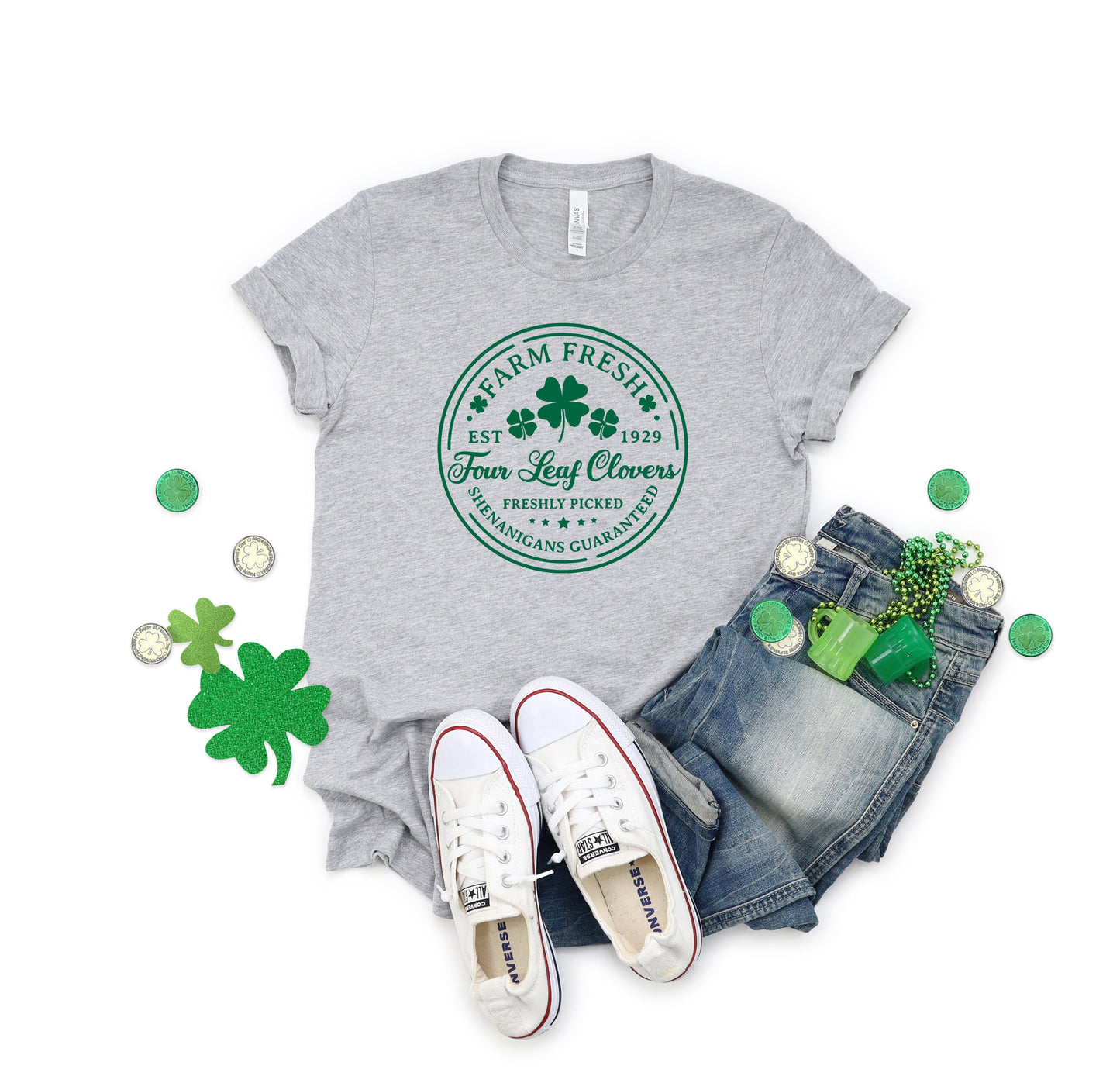 Farm Fresh Four Leaf Clovers | Short Sleeve Graphic Tee