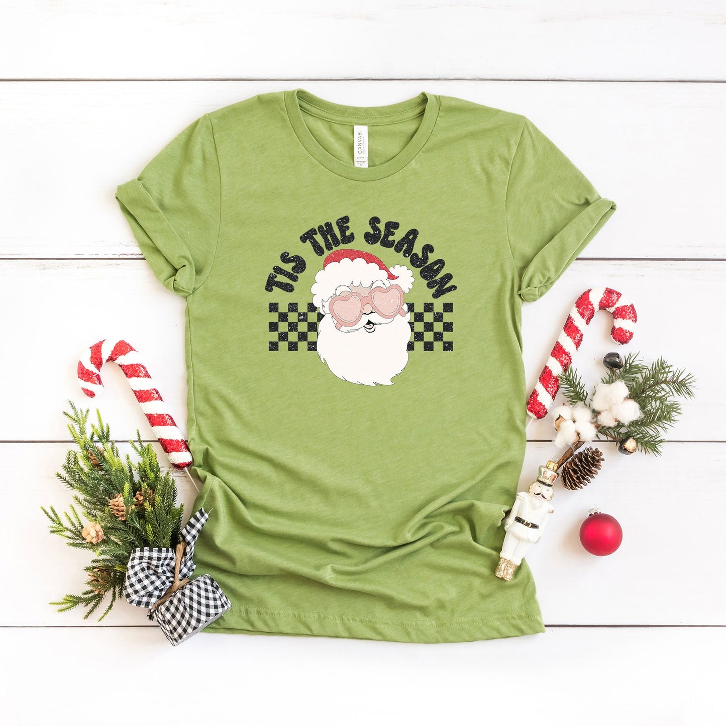 Tis The Season Santa | Short Sleeve Crew Neck