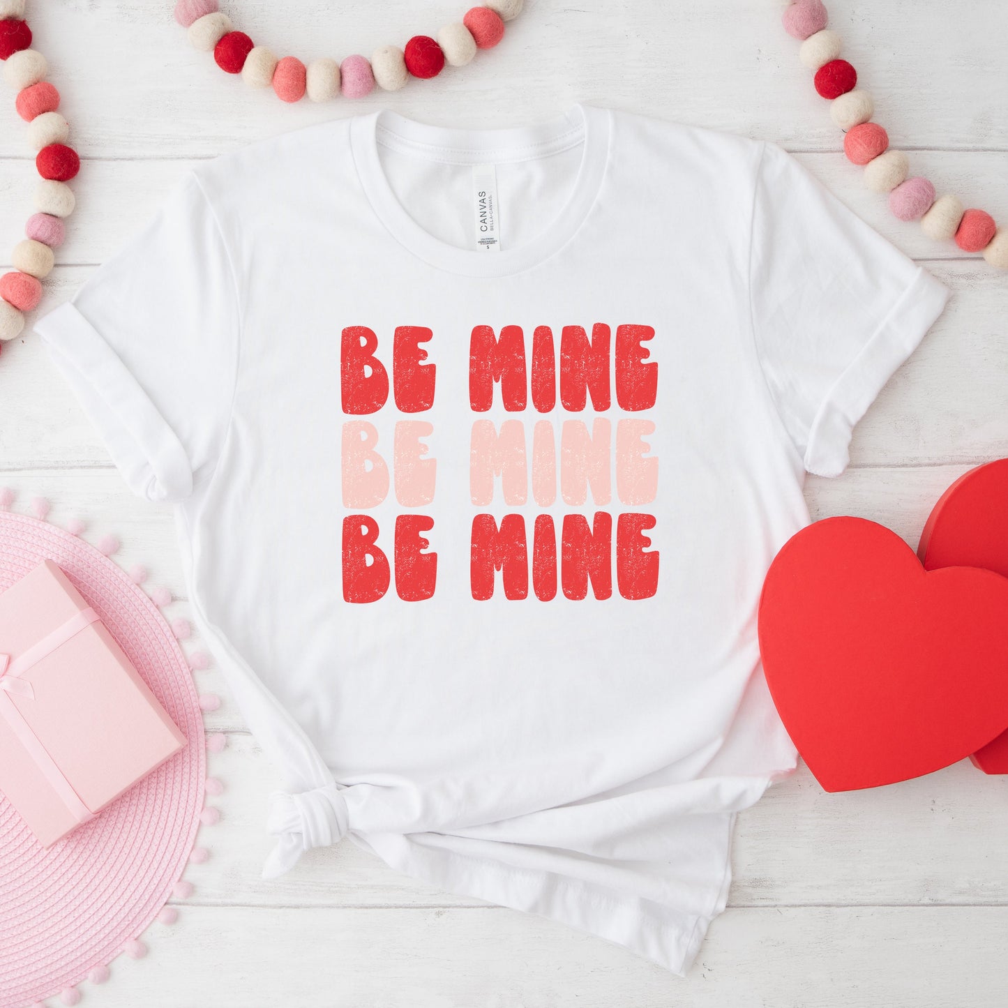 Be Mine Bold Distressed | Short Sleeve Graphic Tee