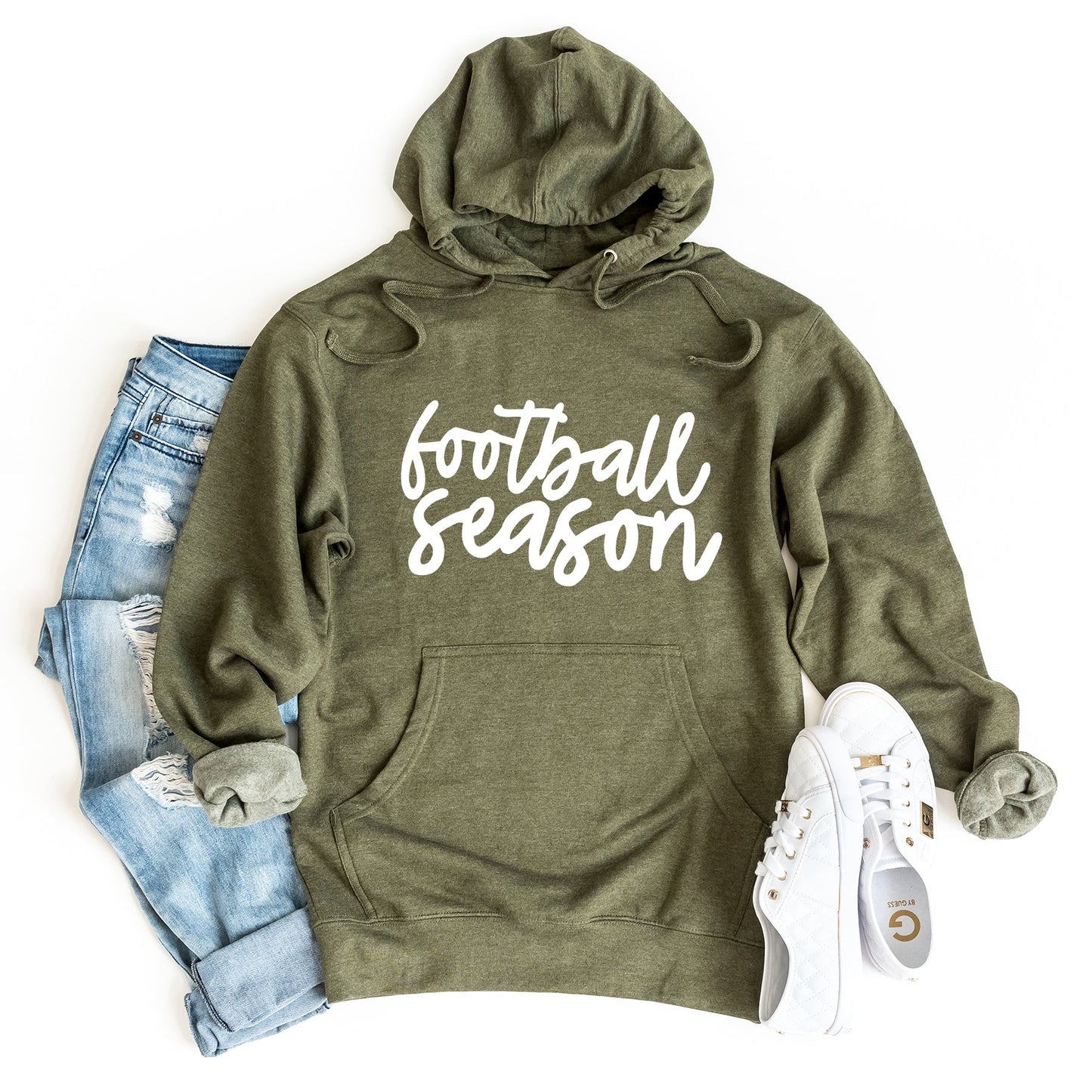 Football Season Cursive | Hoodie