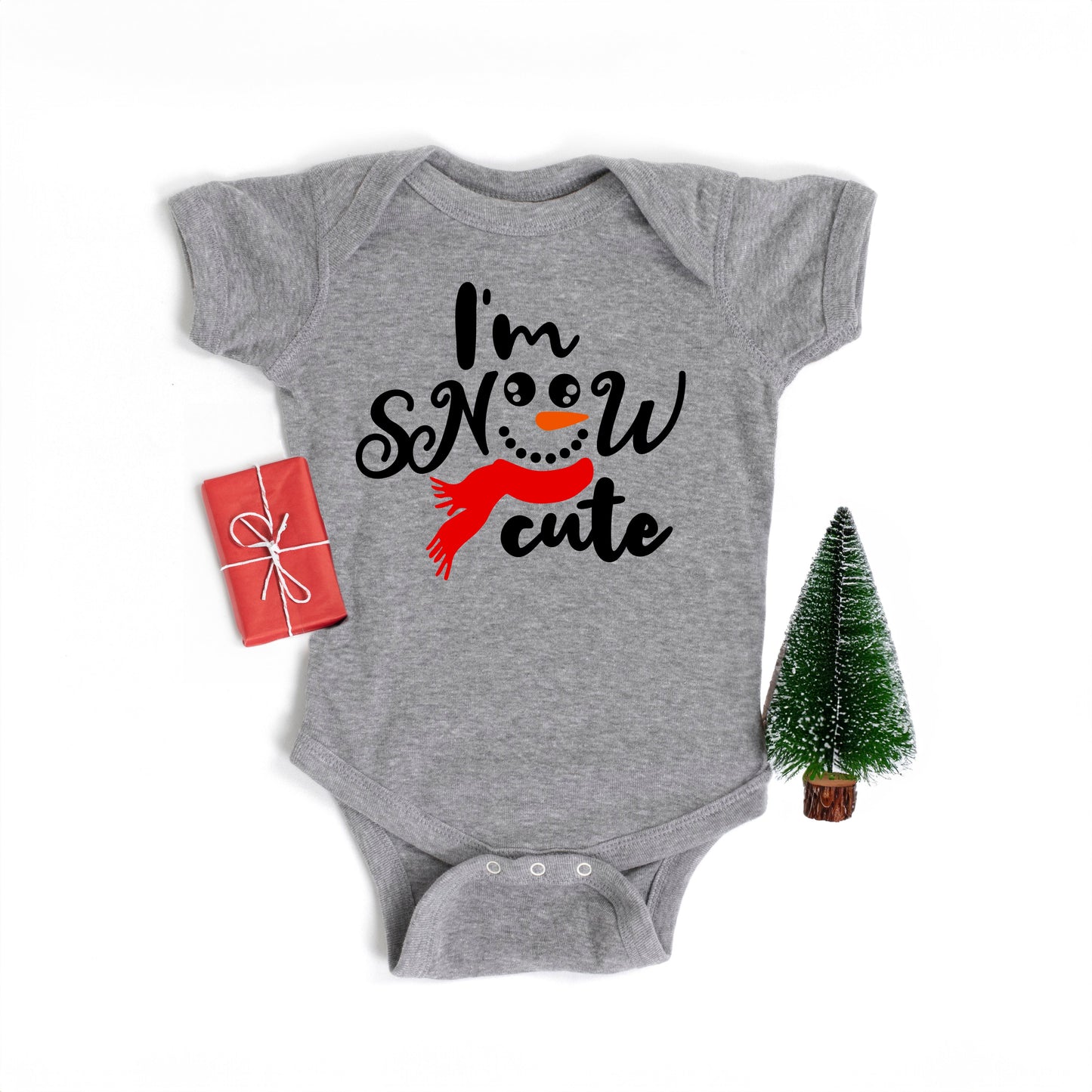 I'm Snow Cute | Baby Graphic Short Sleeve Bodysuit