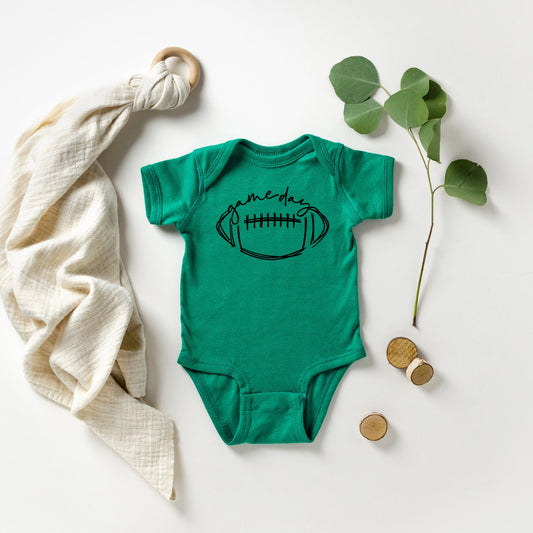 Football Game Day | Baby Graphic Short Sleeve Bodysuit
