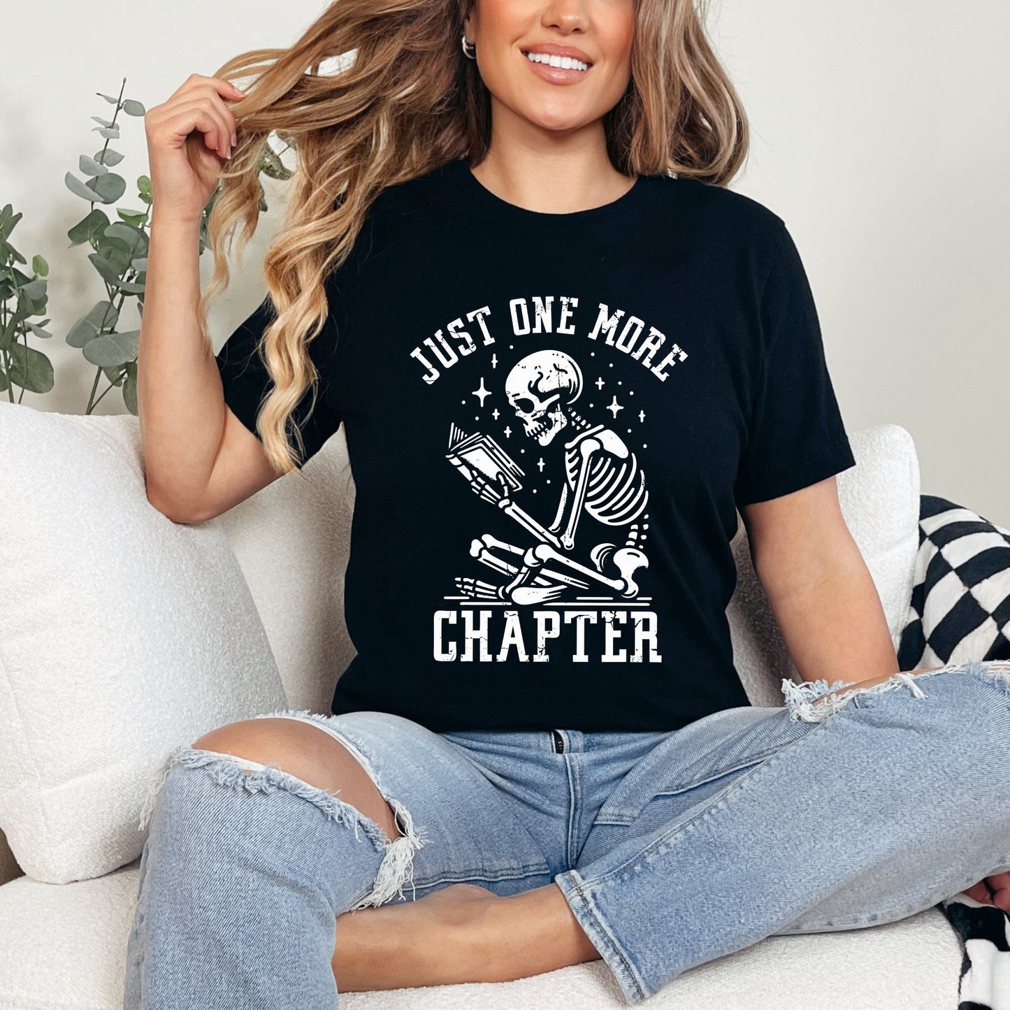 One More Chapter Skeleton | Short Sleeve Crew Neck