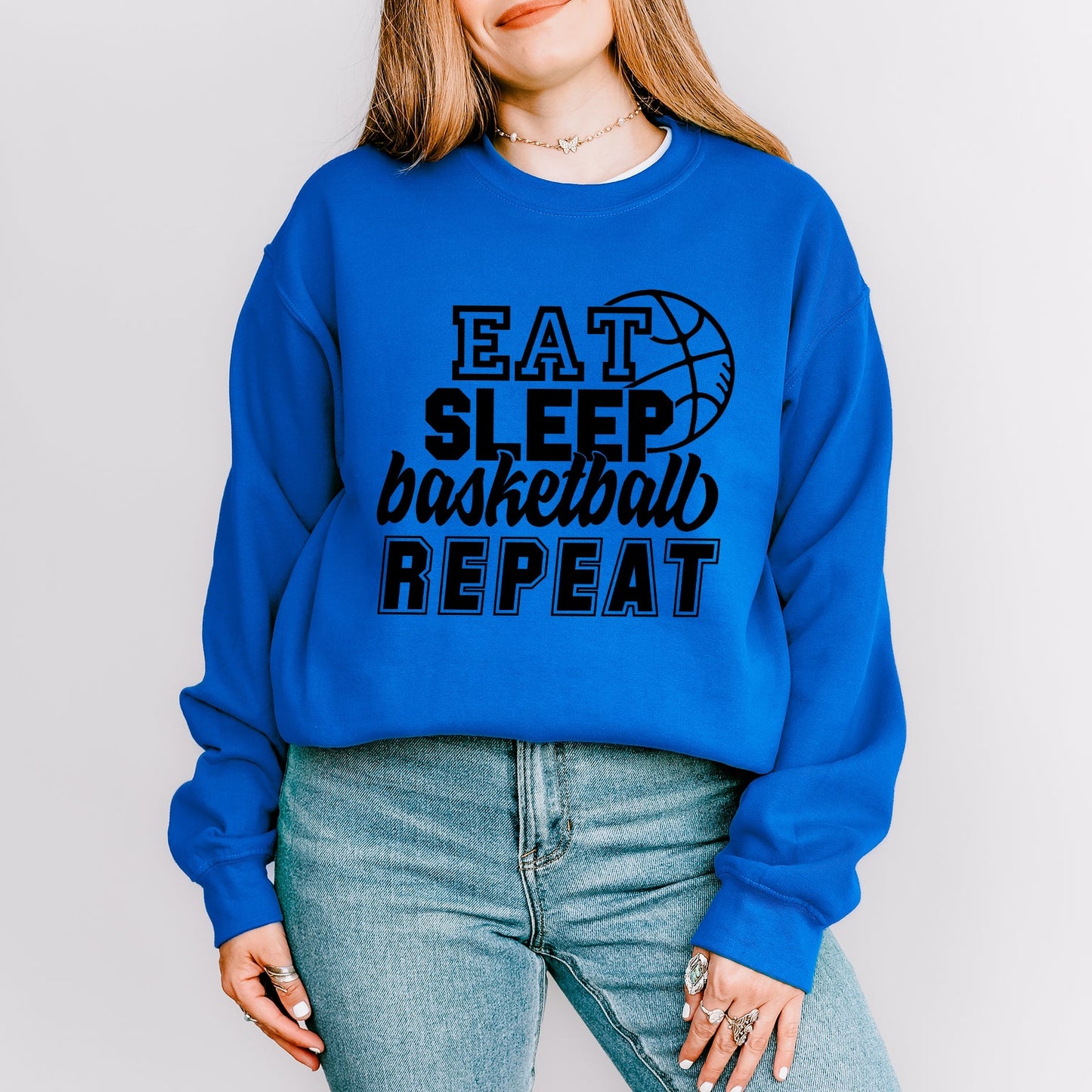 Eat Basketball Sleep Repeat With Ball | Sweatshirt