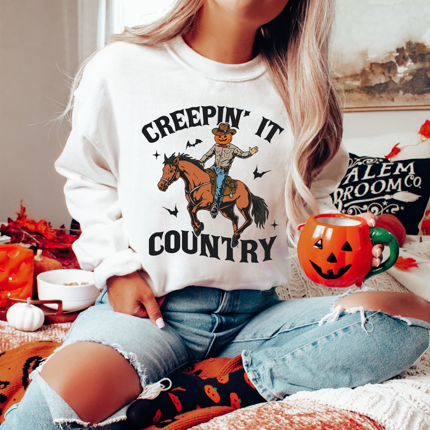 Creepin' It Country Cowboy | Sweatshirt