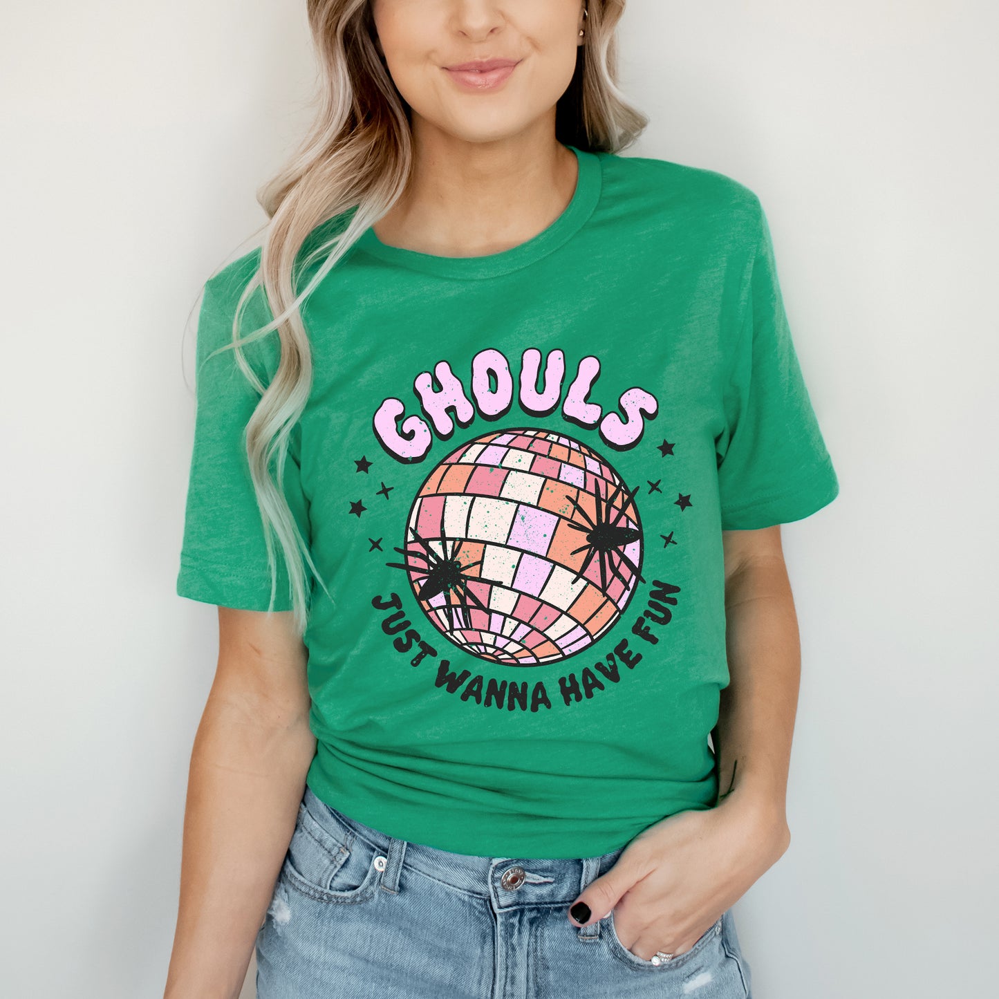 Ghouls Disco Ball | Short Sleeve Crew Neck