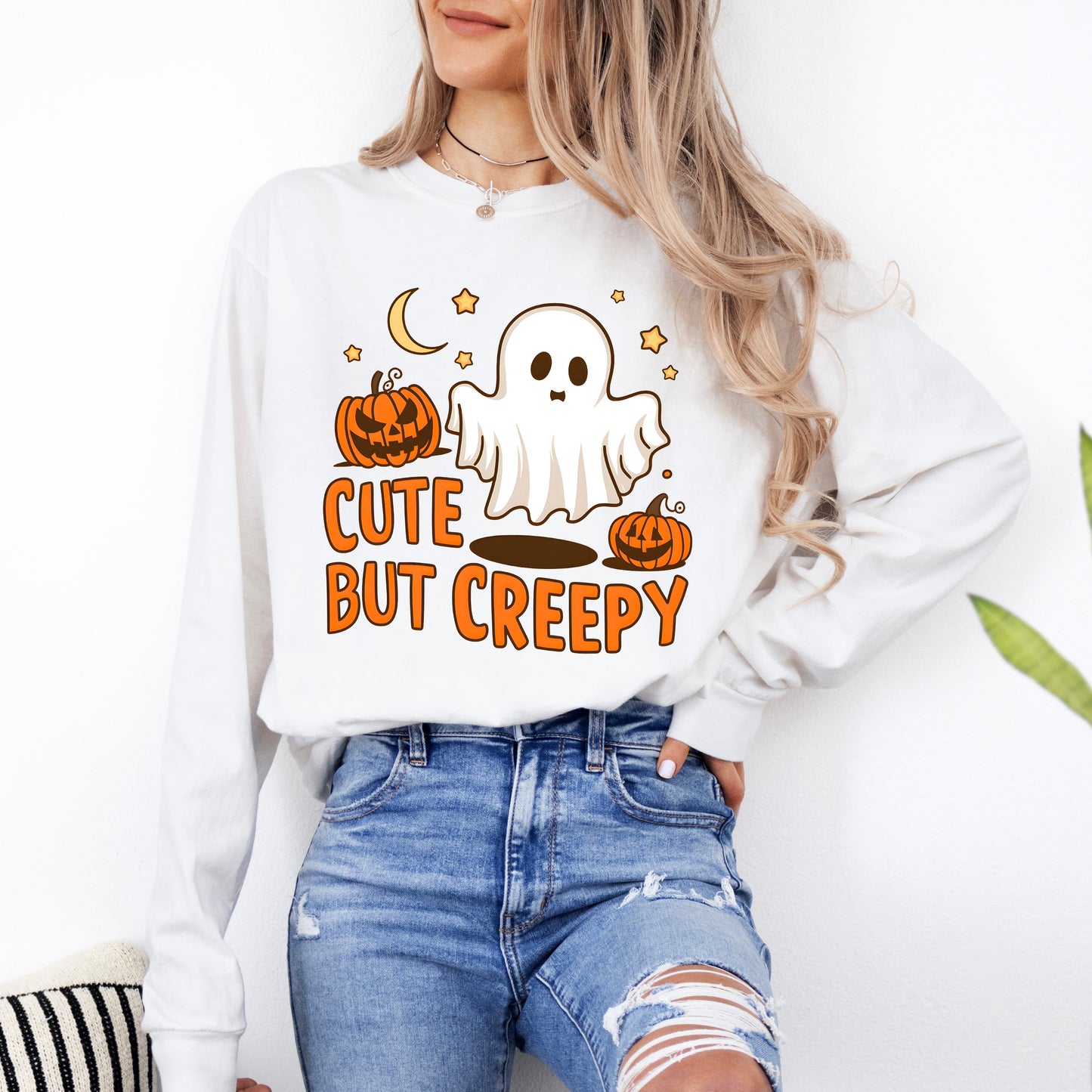 Cute But Creepy | Garment Dyed Long Sleeve