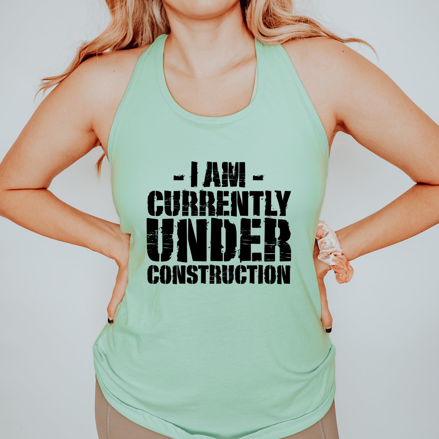 Currently Under Construction | Racerback Tank