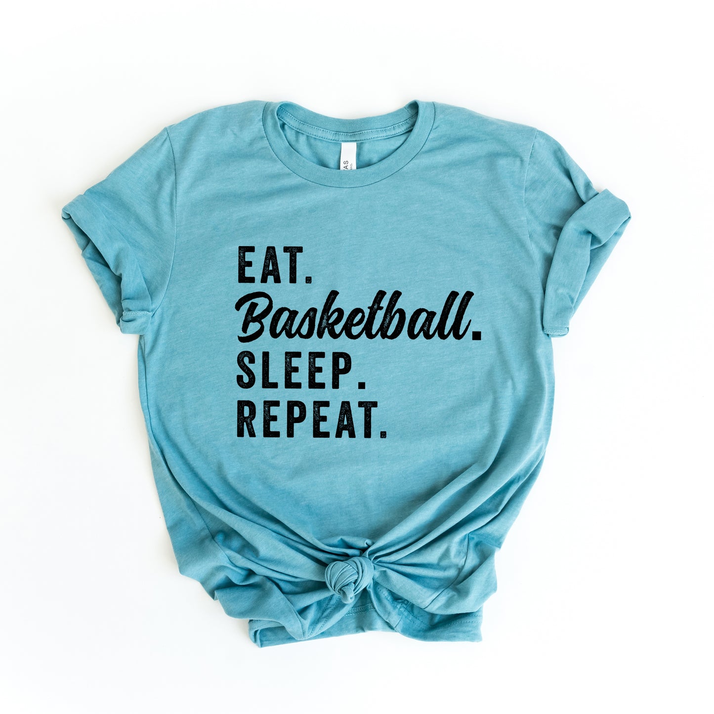 Eat Sleep Basketball Repeat | Short Sleeve Graphic Tee