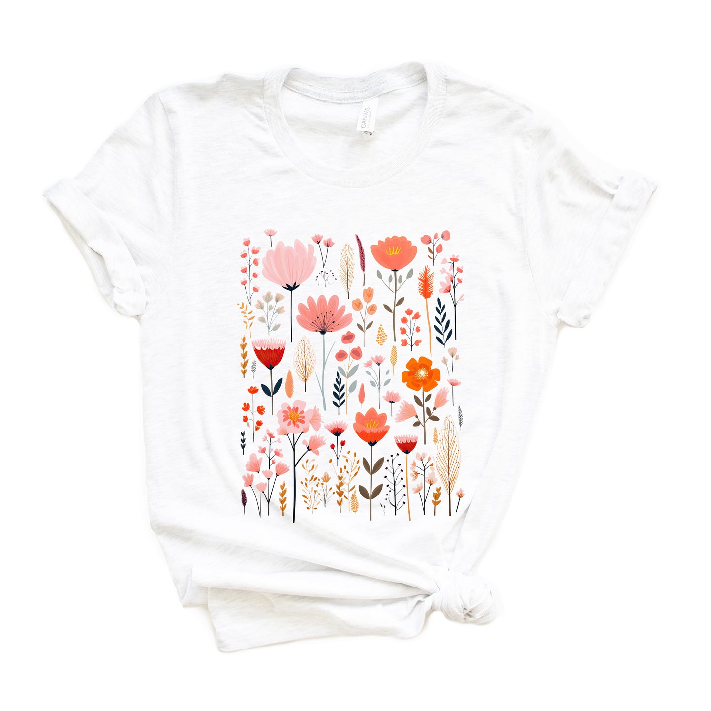 Pink Floral | Short Sleeve Graphic Tee