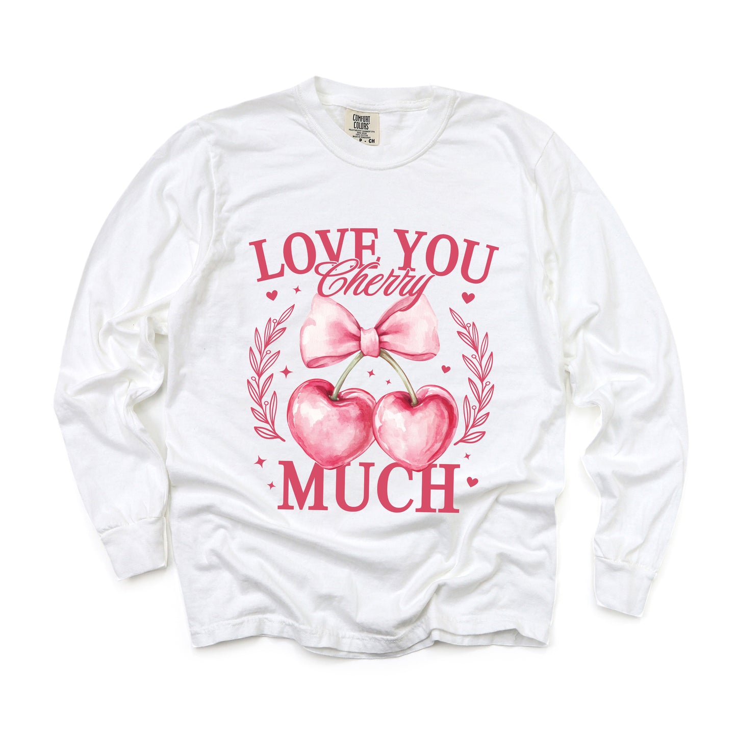 Coquette Cherry Much | Garment Dyed Long Sleeve