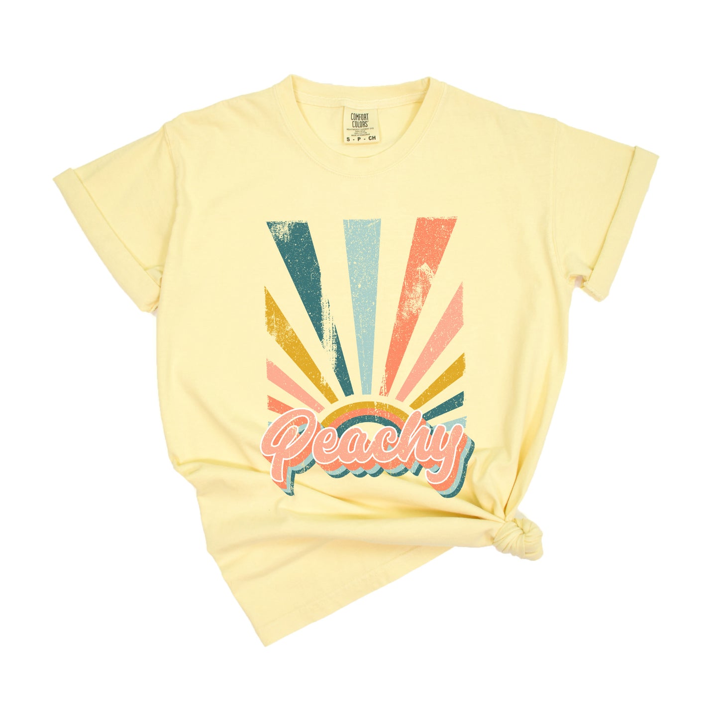 Retro Peachy | Garment Dyed Short Sleeve Tee