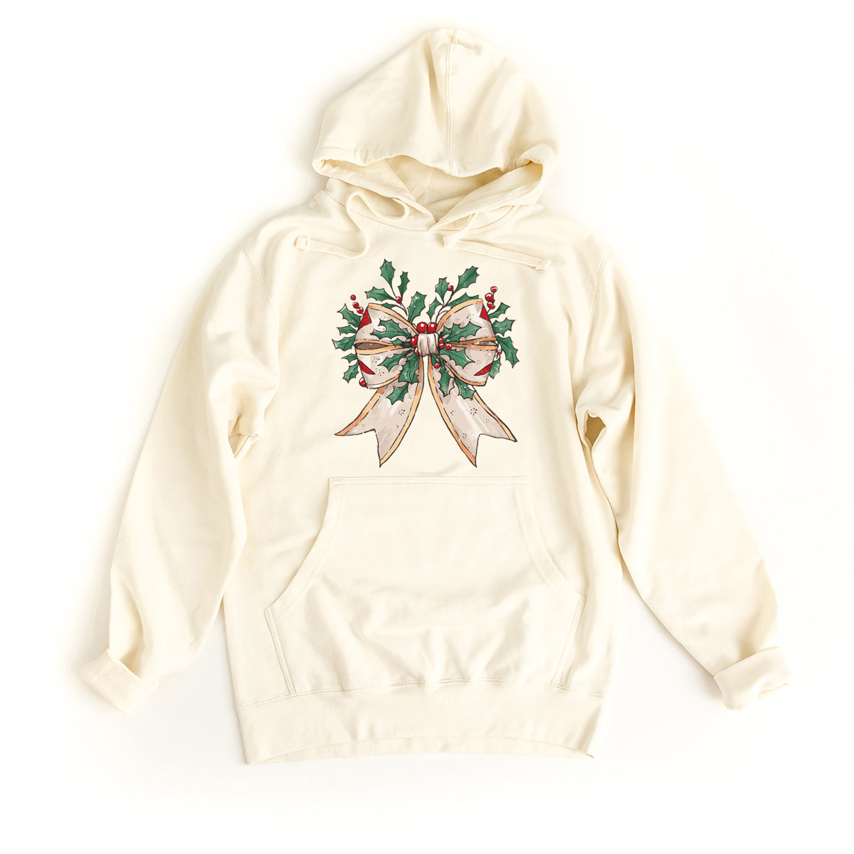 Holly Leaves Coquette | Hoodie