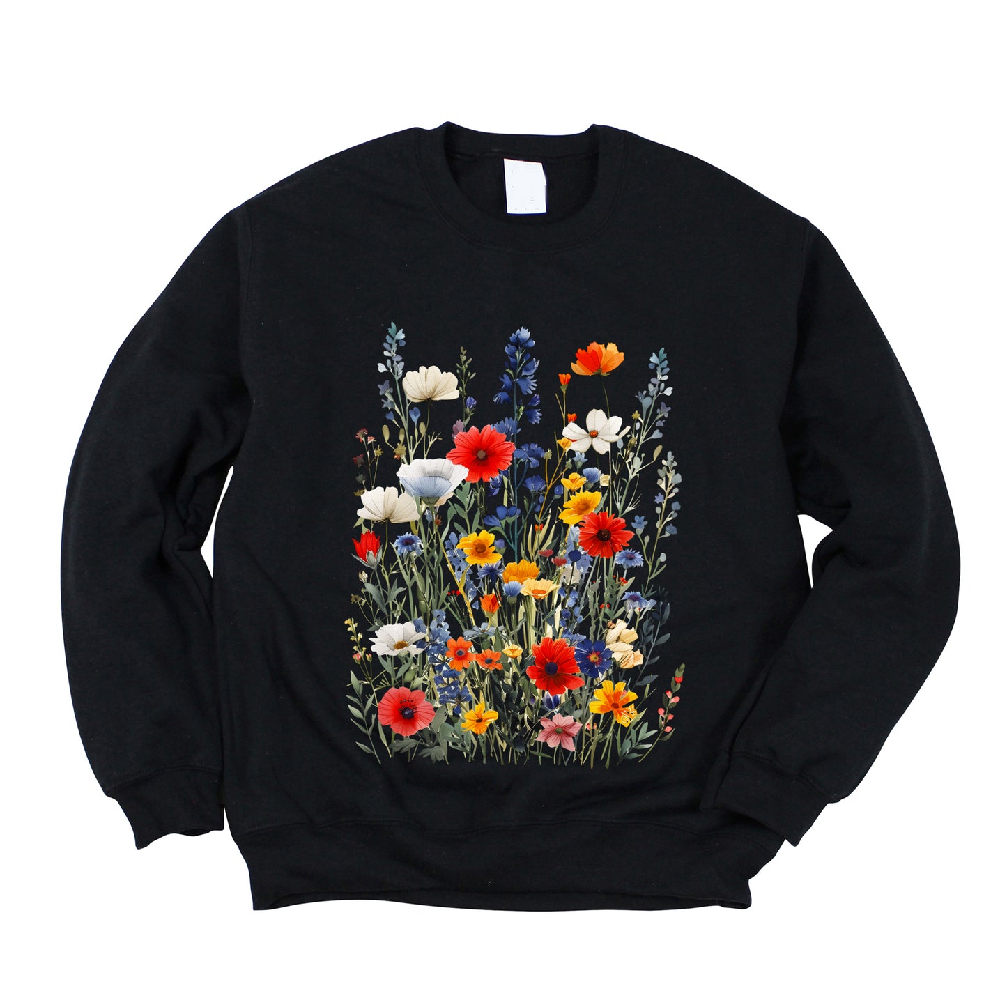 Blue And Red Wildflowers | Sweatshirt