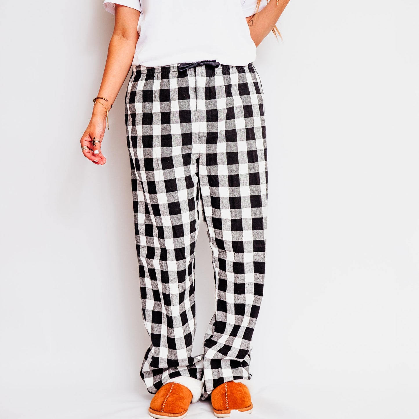 Merry Christmas Distressed | Plaid Pajama Set