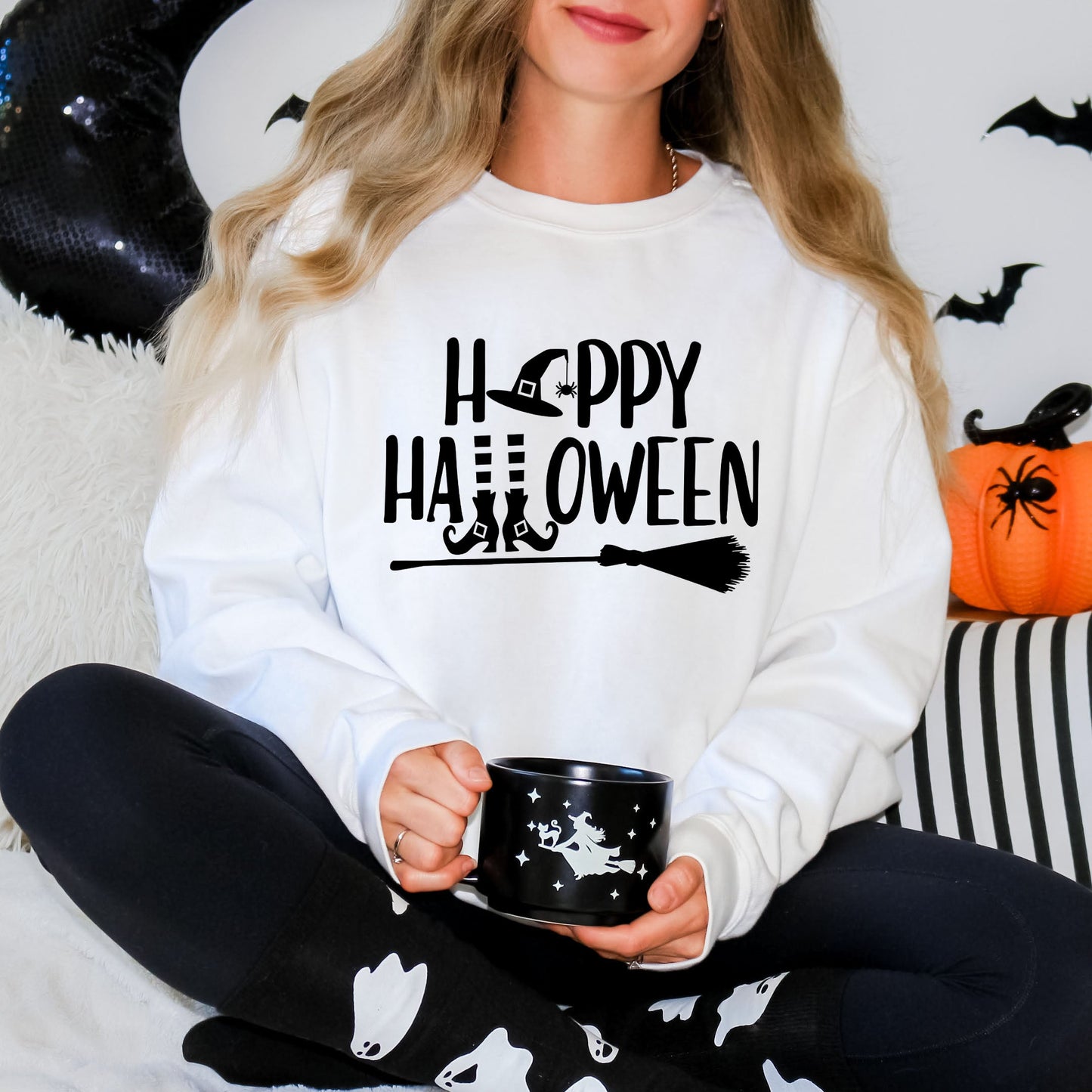 Happy Halloween W | Sweatshirt