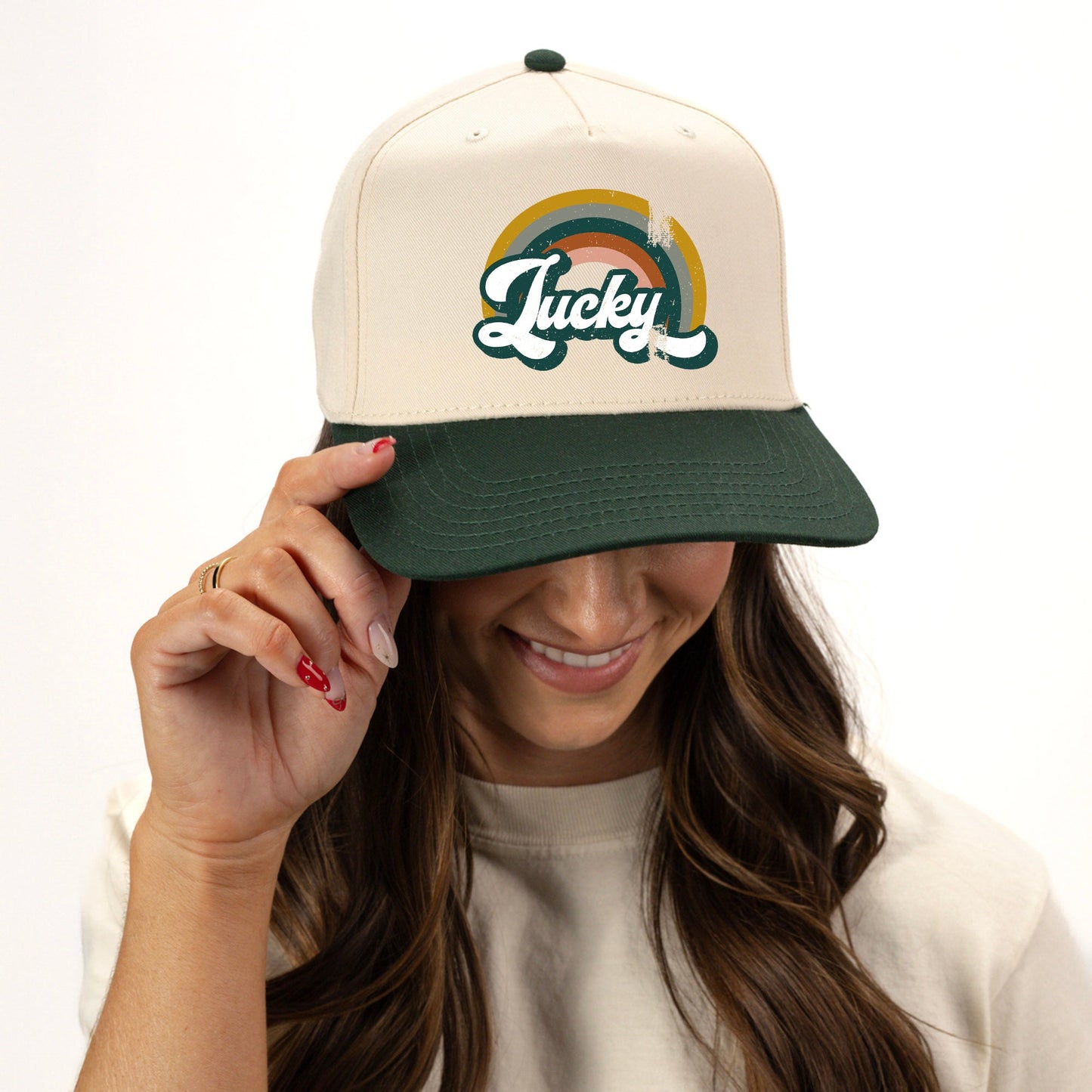 Lucky Rainbow | Canvas Trucker Hat