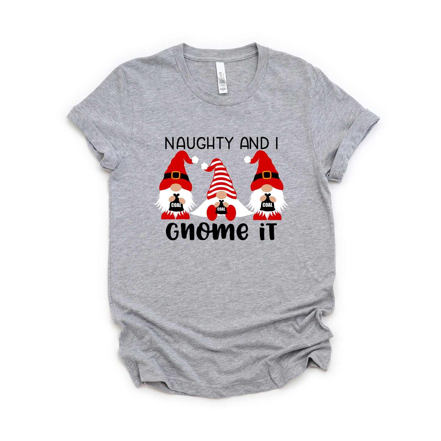 Naughty And I Gnome It | Short Sleeve Graphic Tee