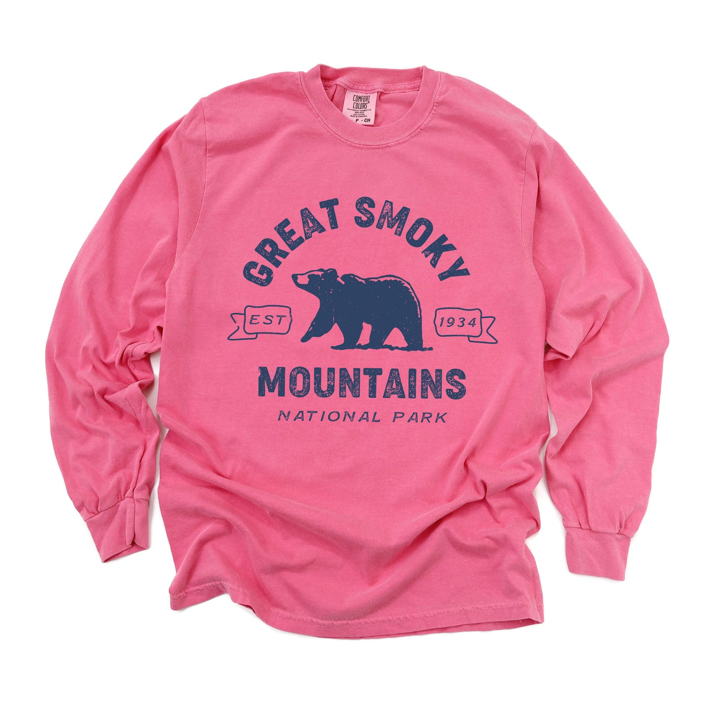 Vintage Great Smoky Mountains National Park | Garment Dyed Long Sleeve