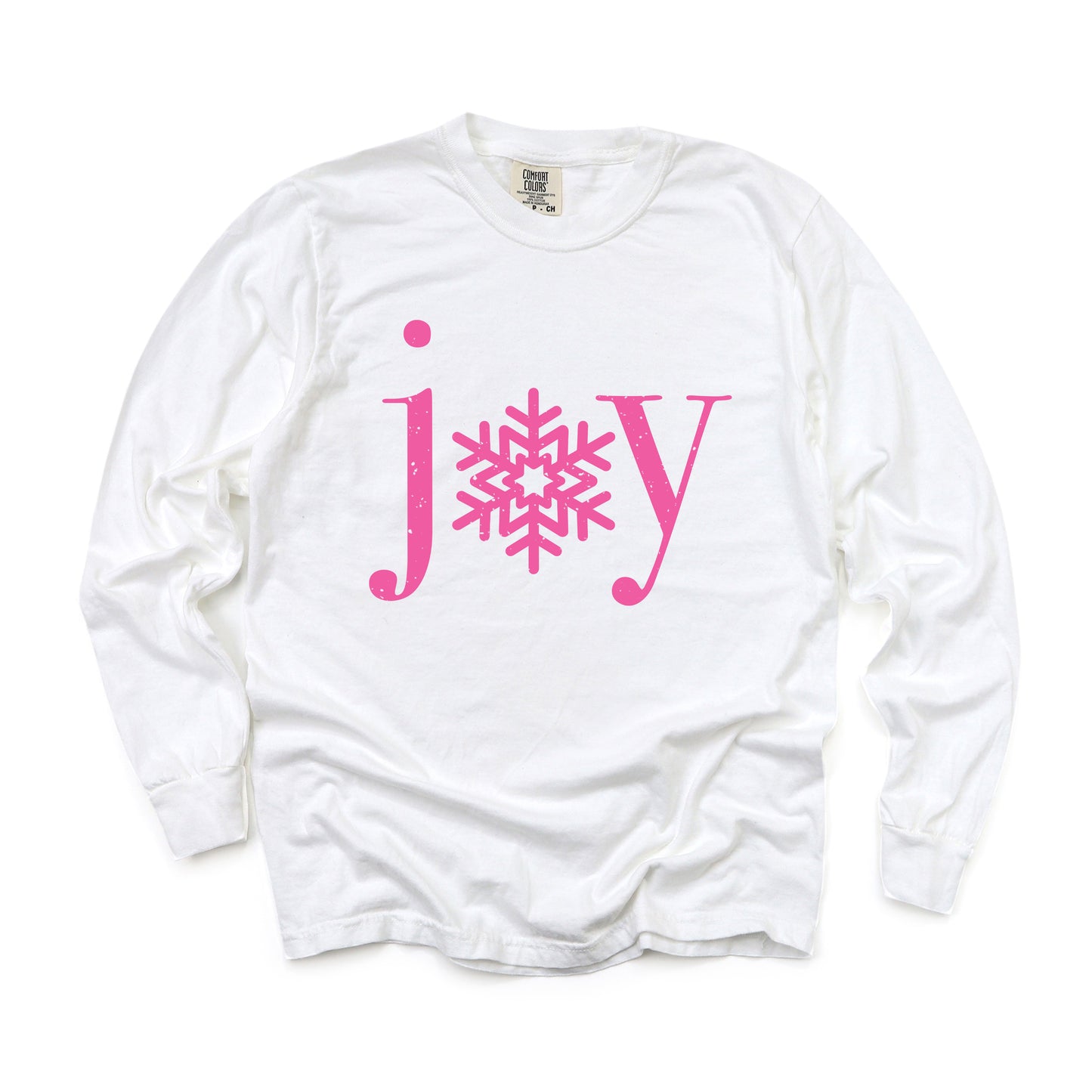 Joy Snowflake | Garment Dyed Long Sleeve