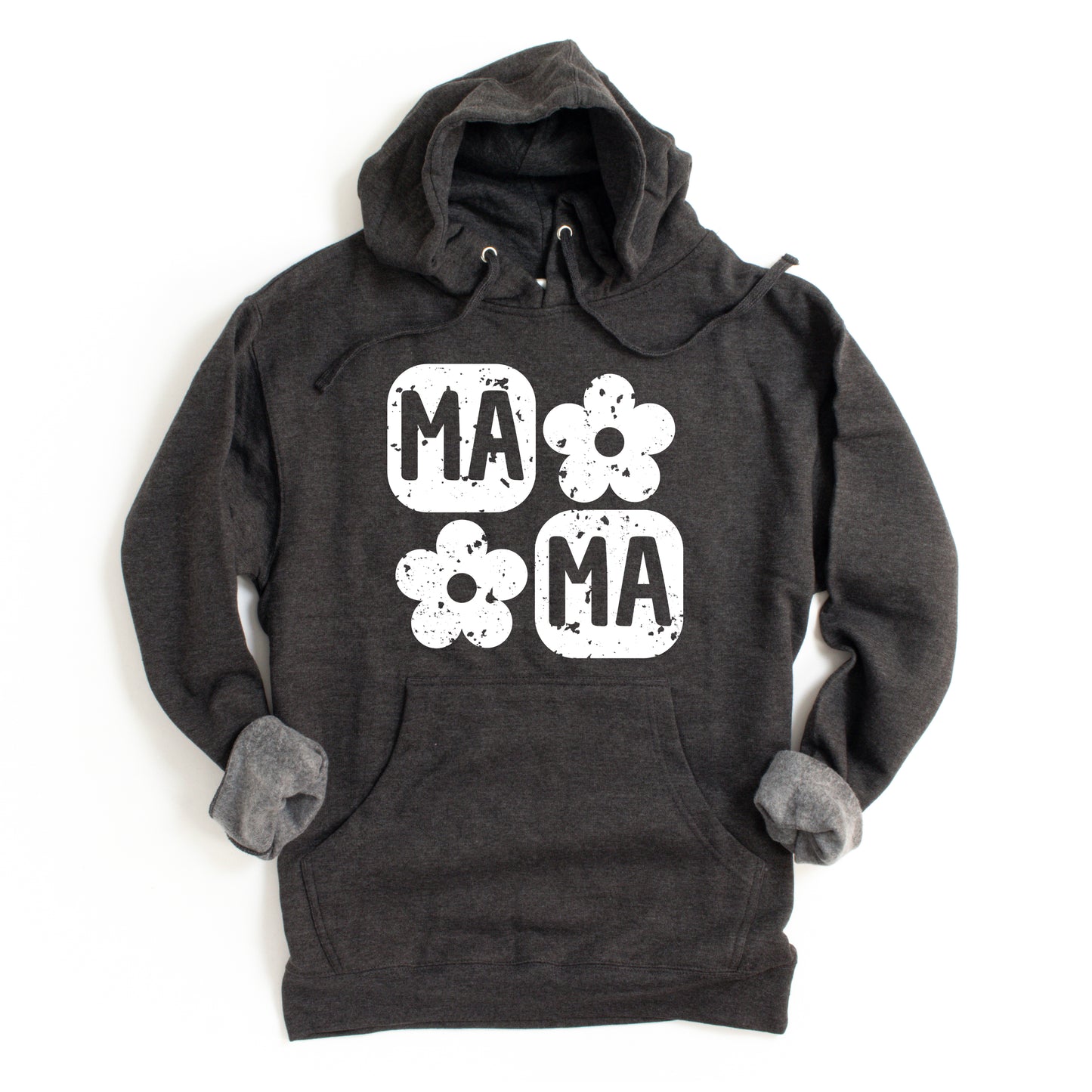 Mama Square Flower Grunge | Hoodie