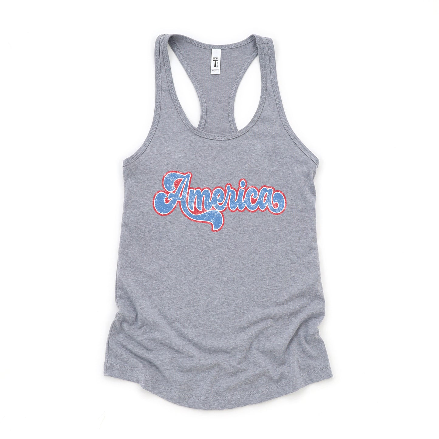 Grunge America Cursive | Racerback Tank