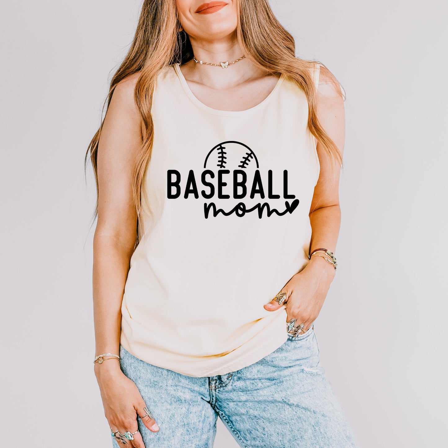 Baseball Mom Ball | Garment Dyed Tank