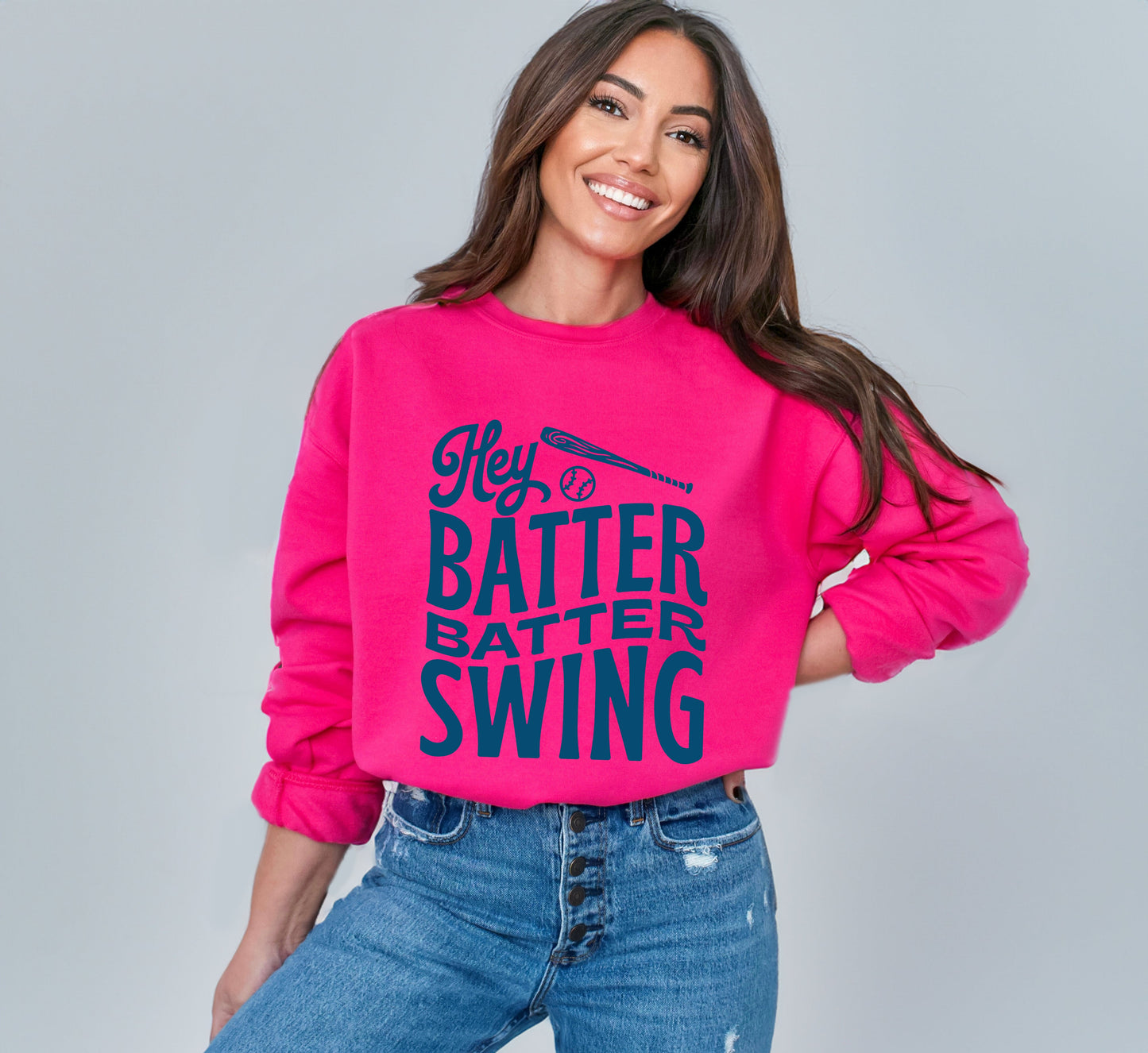 Hey Batter Batter Wavy | Sweatshirt