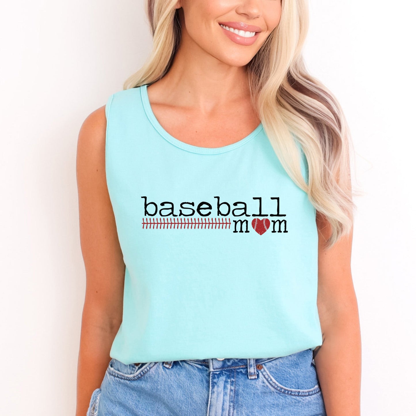 Baseball Mom Colorful | Garment Dyed Tank
