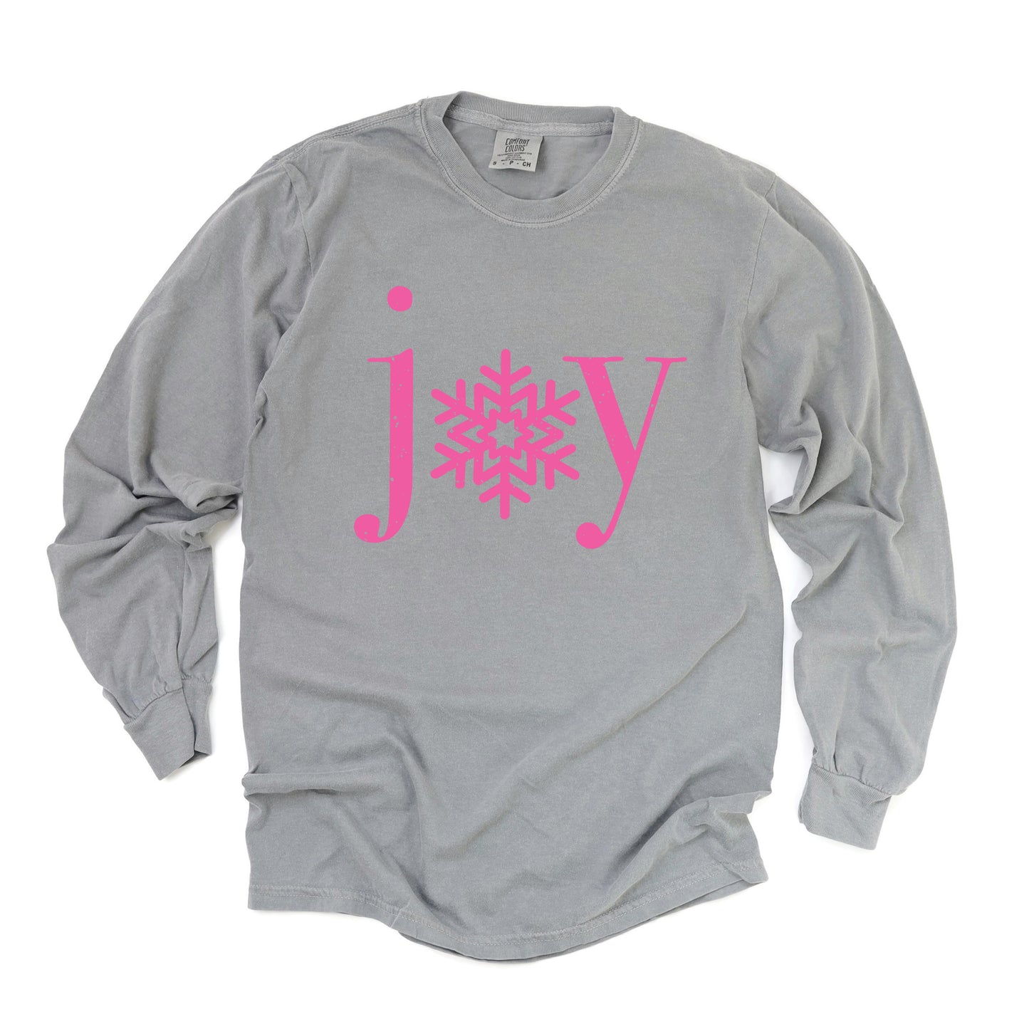 Joy Snowflake | Garment Dyed Long Sleeve