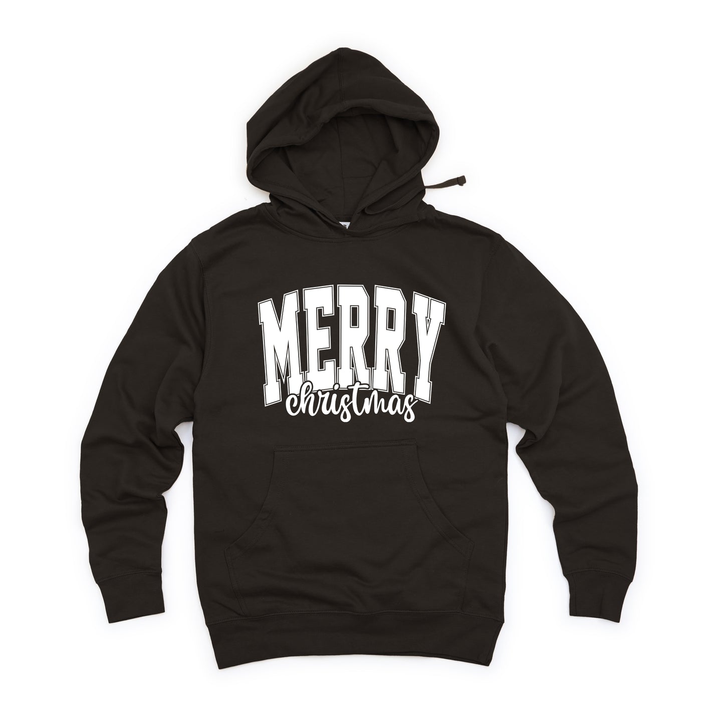 Merry Christmas Cursive Bold | Hoodie