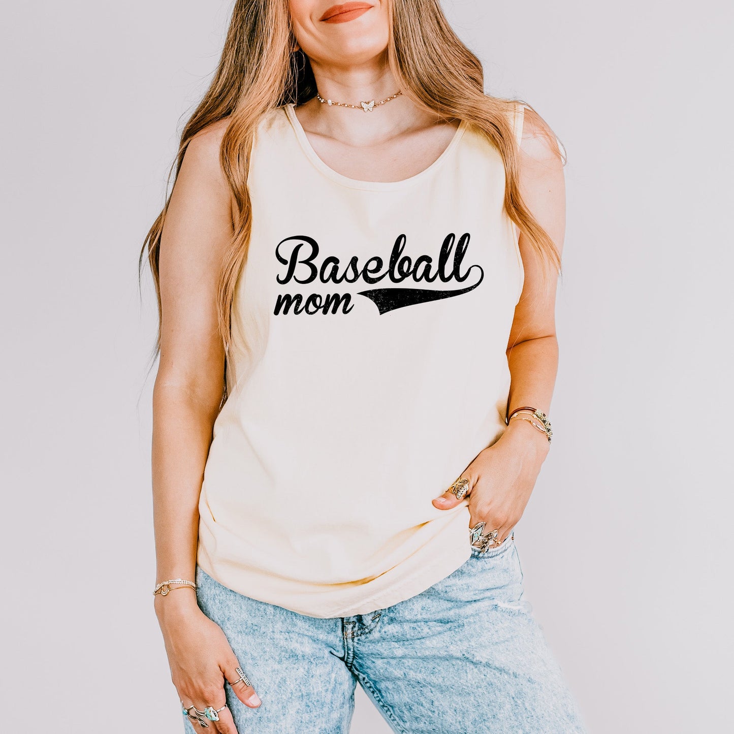 Baseball Mom | Garment Dyed Tank