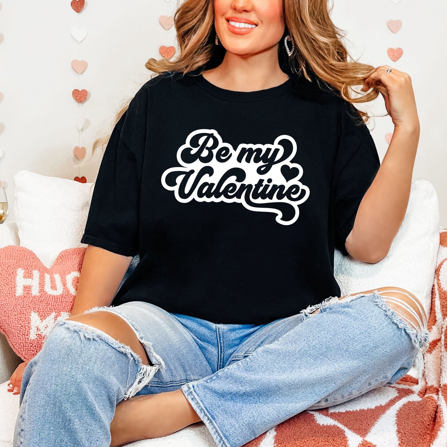 Be My Valentine Retro | Garment Dyed Tee
